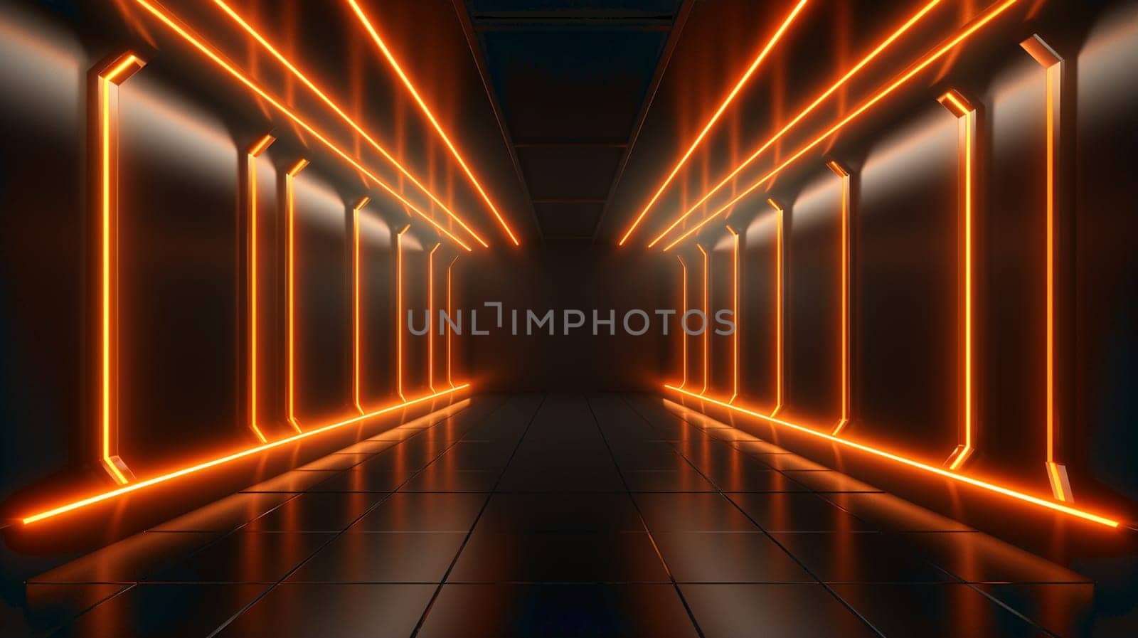 View of a Server abstract background illustration - 3d rendering