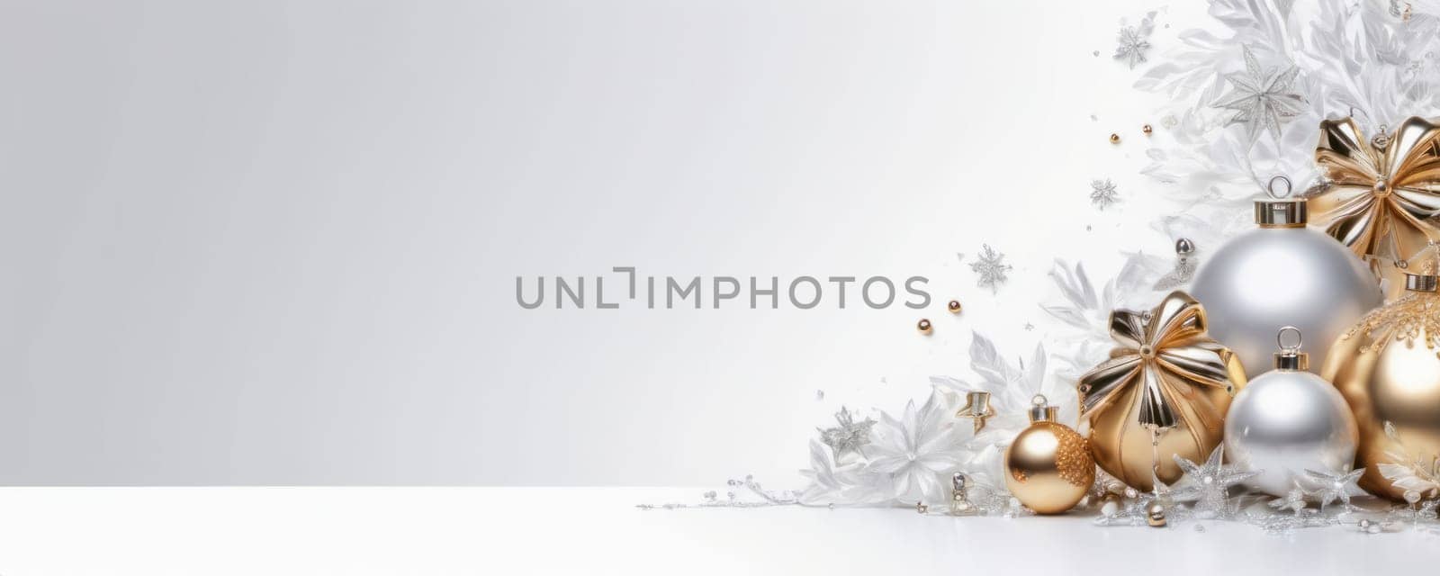 Elegant Christmas Ornaments in Gold and Silver by nkotlyar