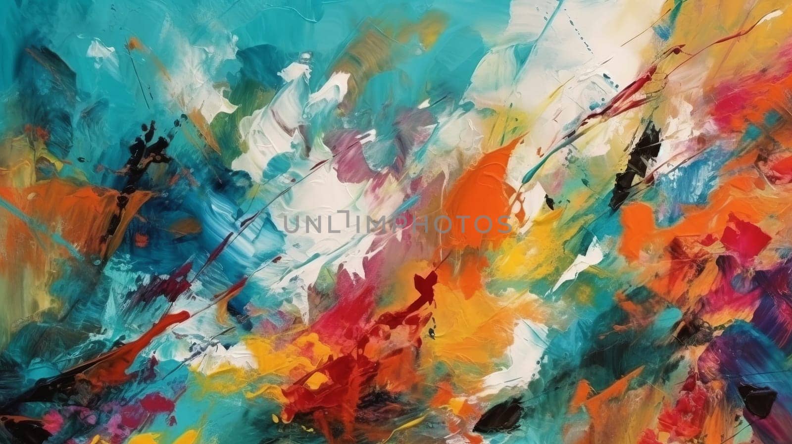 multicolor abstract oil painting texture background, close up.