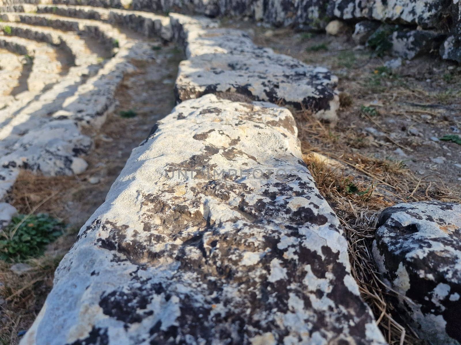 The Greek Theater in Palazzolo Acreide,Province of Syracuse, Italy. by AndreaIzzotti