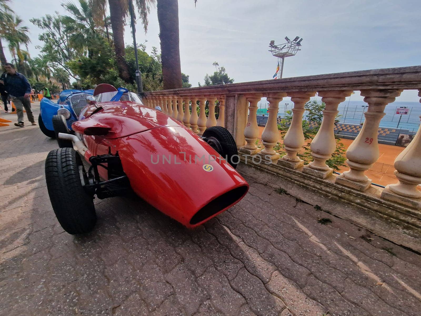 SANREMO, ITALY - OCTOBER 15 2023 - Historical Automobile Revival of the Circuit of Ospedaletti a competition in the streets of Ospedaletti