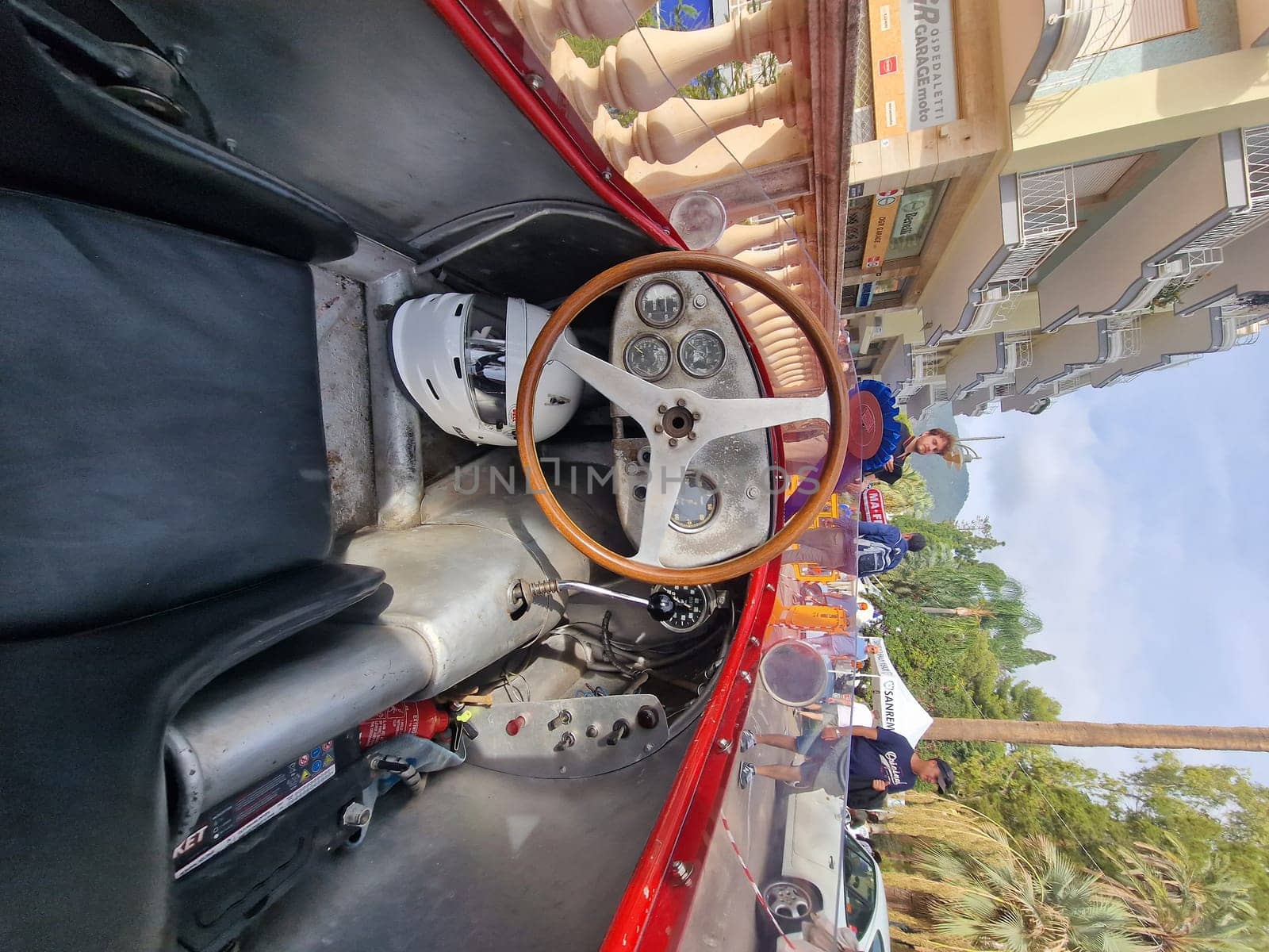 SANREMO, ITALY - OCTOBER 15 2023 - Historical Automobile Revival of the Circuit of Ospedaletti by AndreaIzzotti