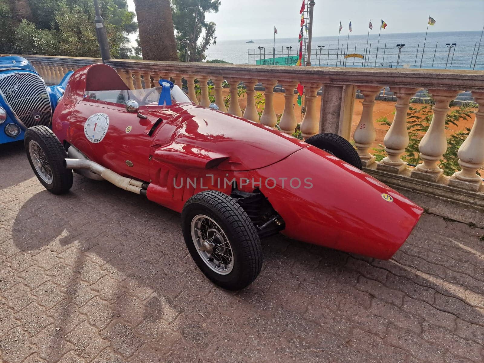 SANREMO, ITALY - OCTOBER 15 2023 - Historical Automobile Revival of the Circuit of Ospedaletti a competition in the streets of Ospedaletti