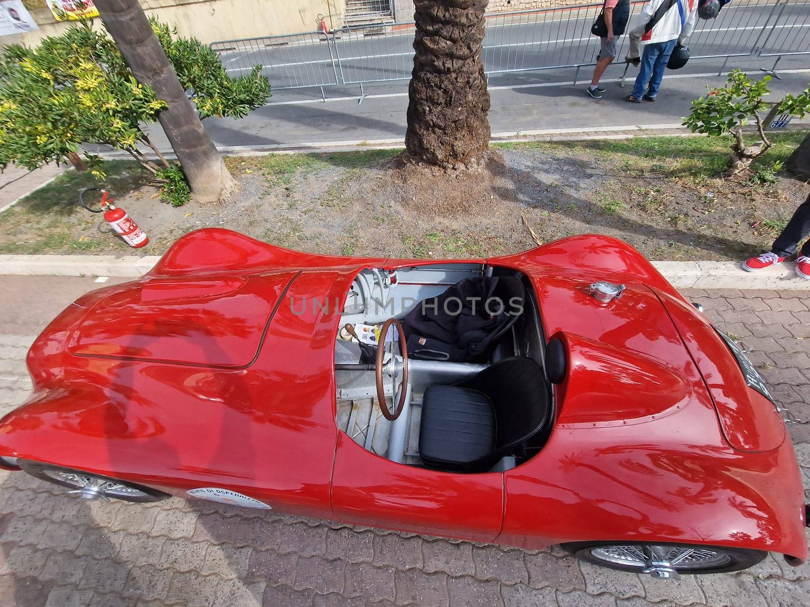 SANREMO, ITALY - OCTOBER 15 2023 - Historical Automobile Revival of the Circuit of Ospedaletti a competition in the streets of Ospedaletti