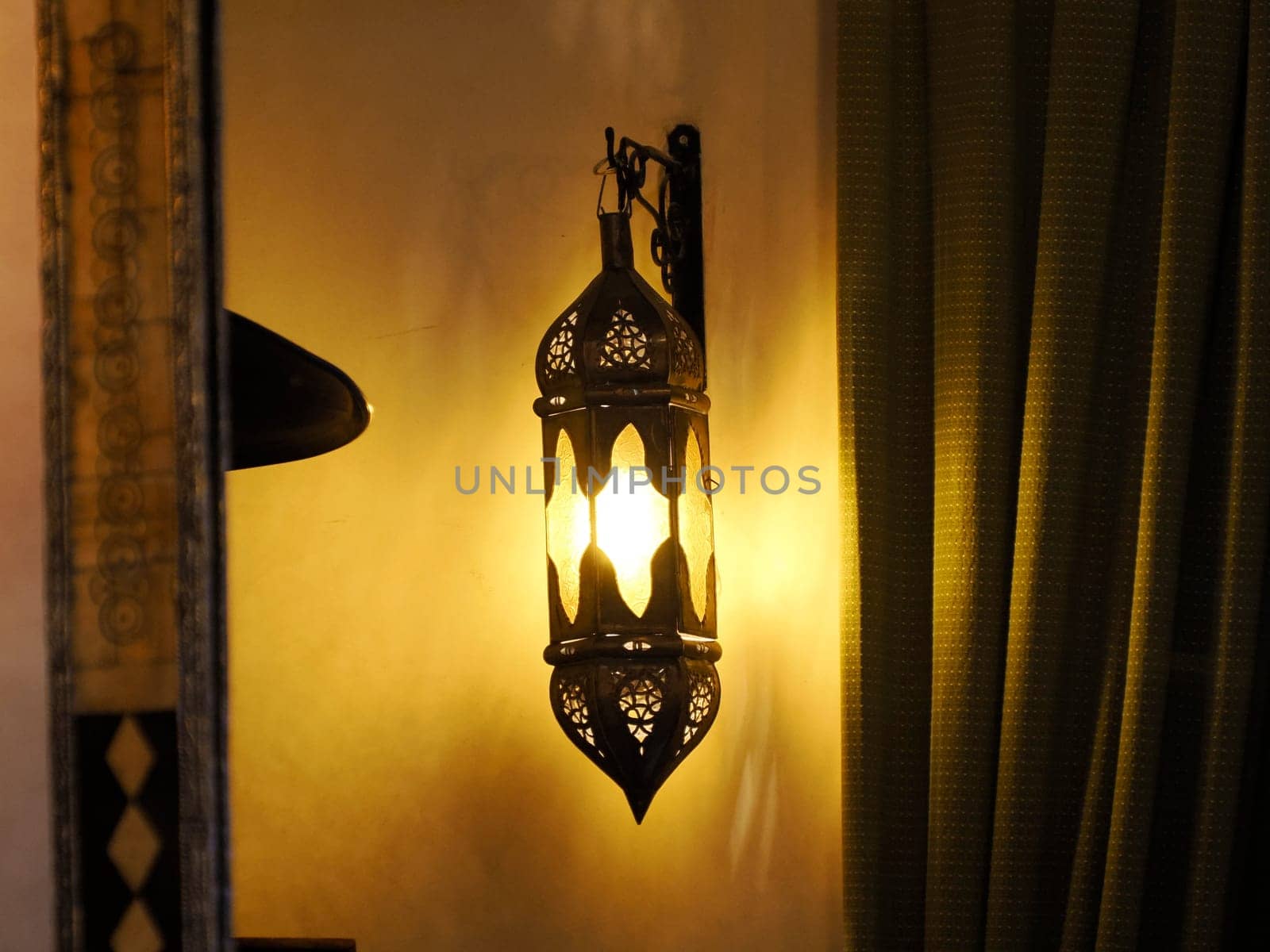 Closeup detail of the traditional moroccan lamp by AndreaIzzotti