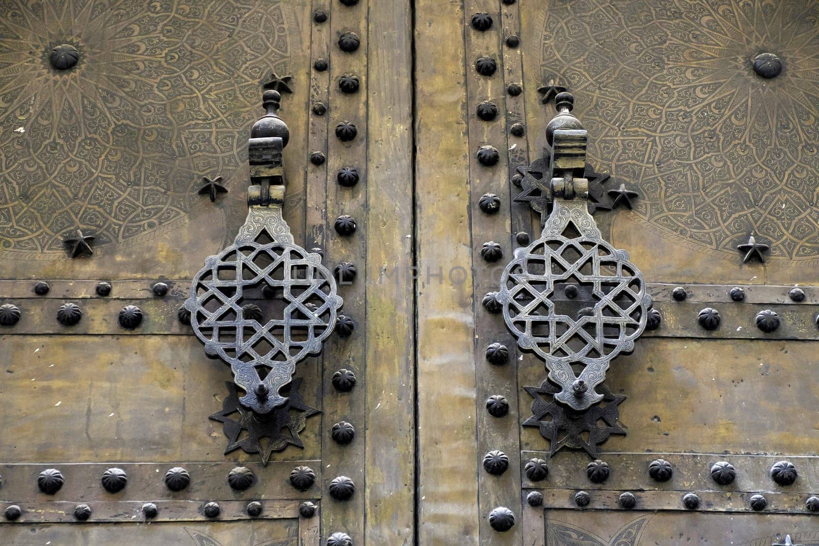 wooden door in Fez medina (old town). Morocco. by AndreaIzzotti