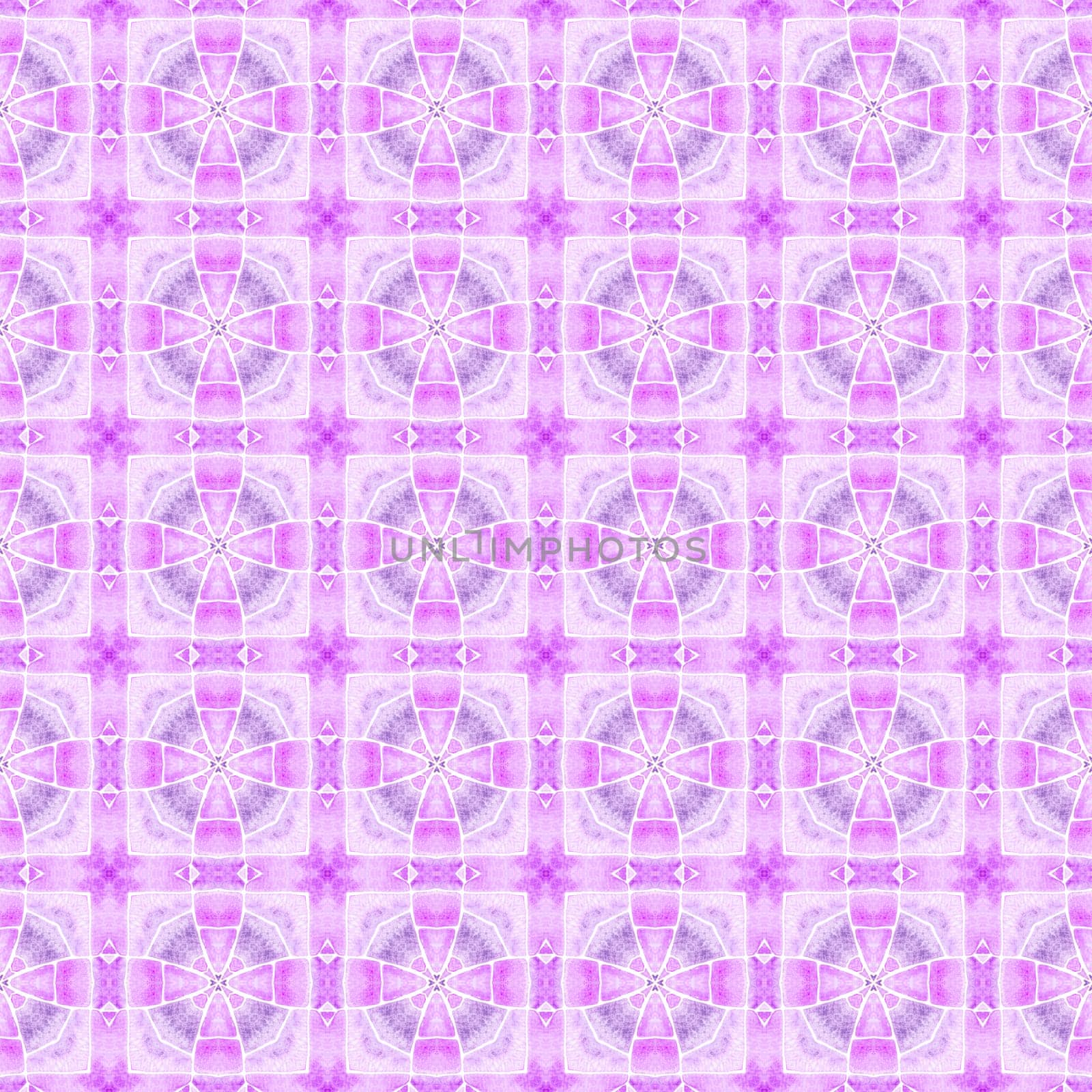 Mosaic seamless pattern. Purple indelible boho by beginagain