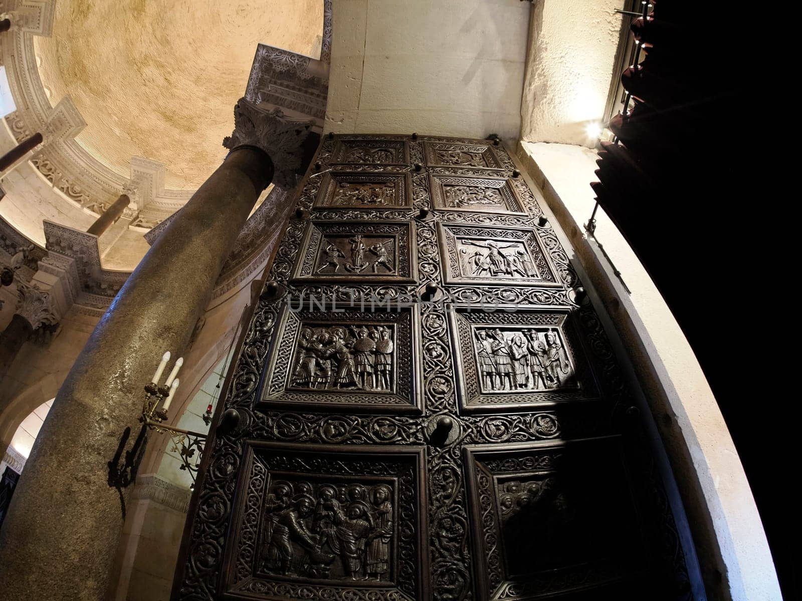 Split croatia, old town, palace of the Roman Emperor Diocletian church interior