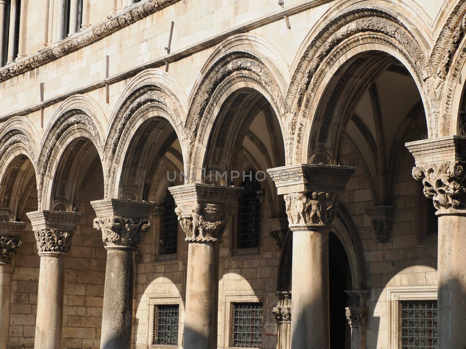 Dubrovnik Croatia medieval Rector's Palace Croatian Knezev dvor Italian Palazzo dei Rettori used to serve as the seat of the Rector of the Republic of Ragusa between the 14th century and 1808. by AndreaIzzotti