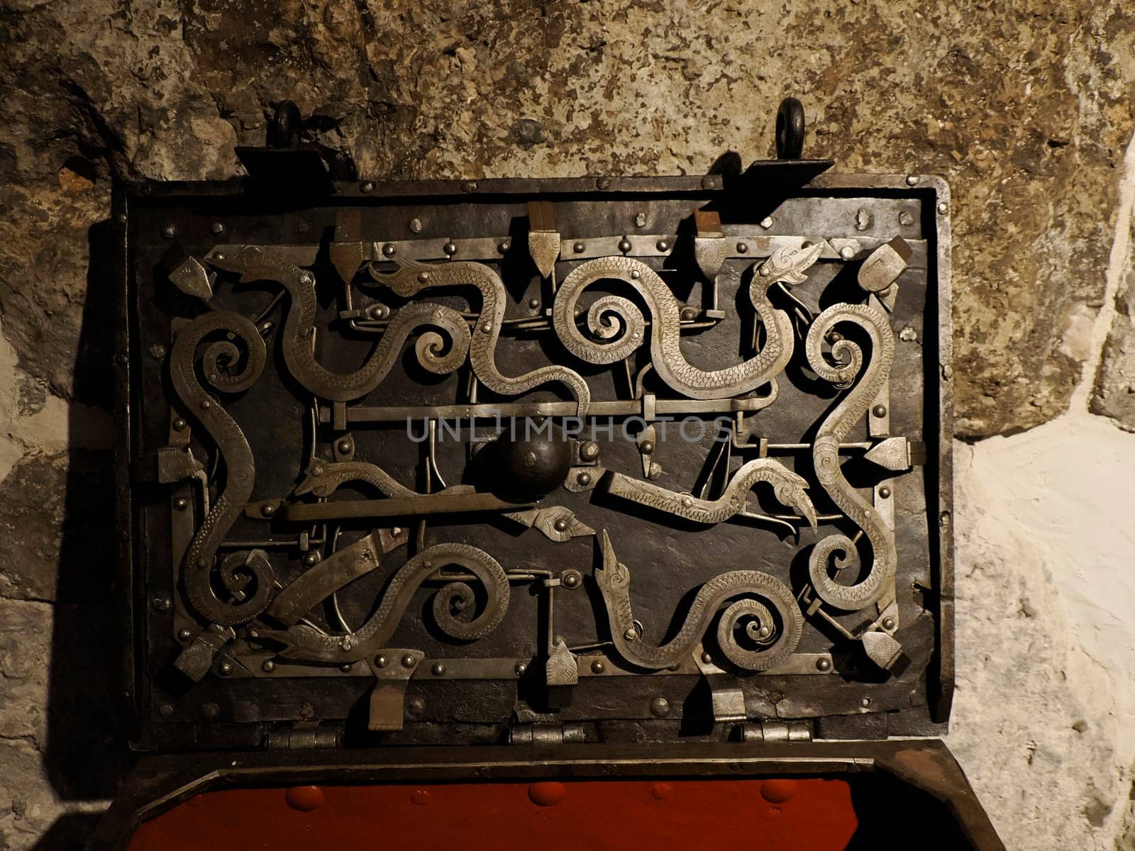 iron chest detail in Dubrovnik - Croatia medieval town by AndreaIzzotti