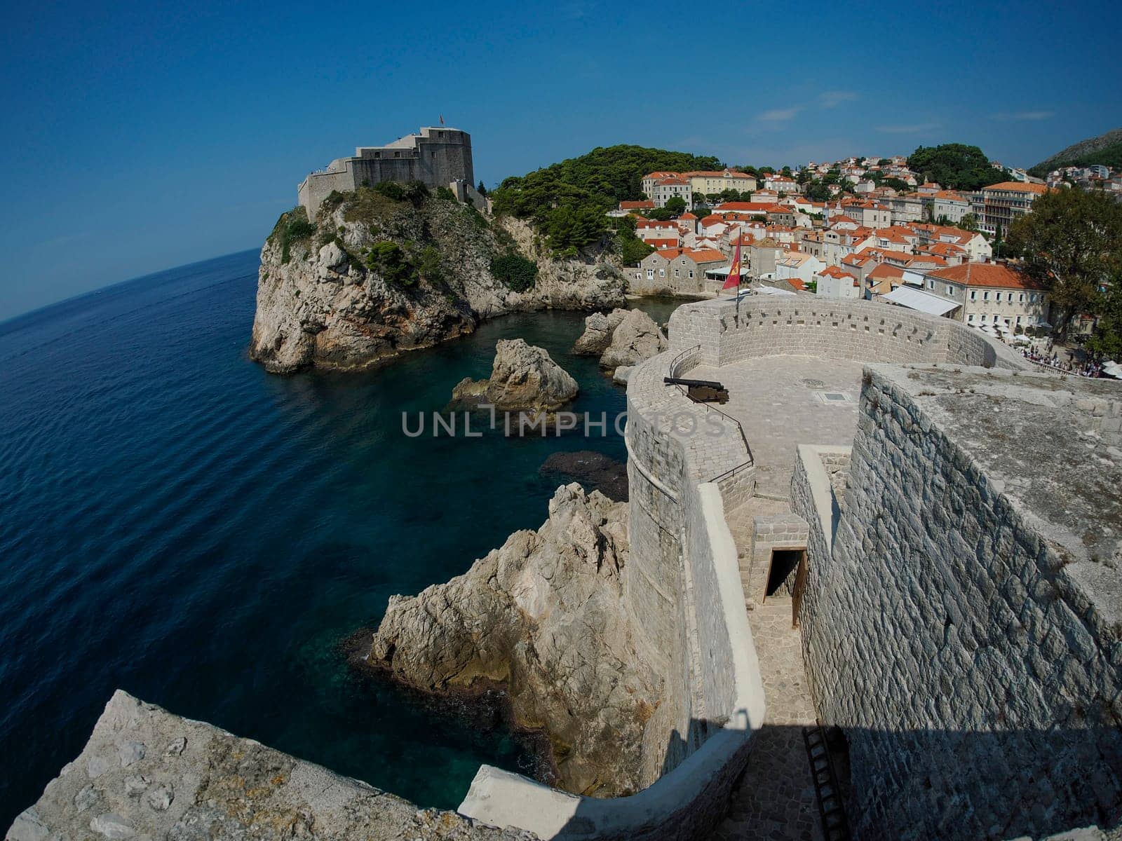 Dubrovnik - Croatia medieval town view from the city walls by AndreaIzzotti