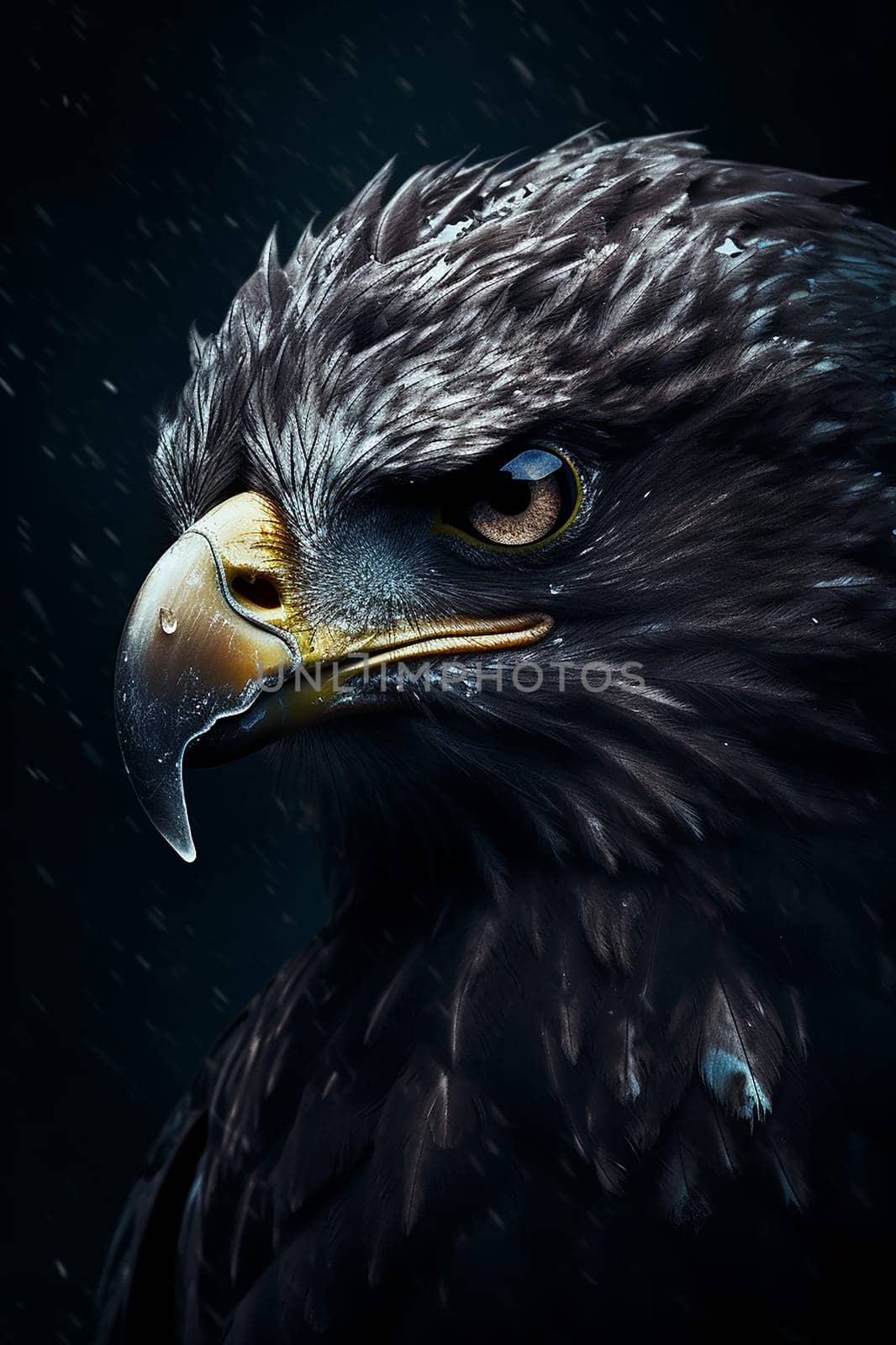 A Majestic american bald eagle closeup by Hype2art