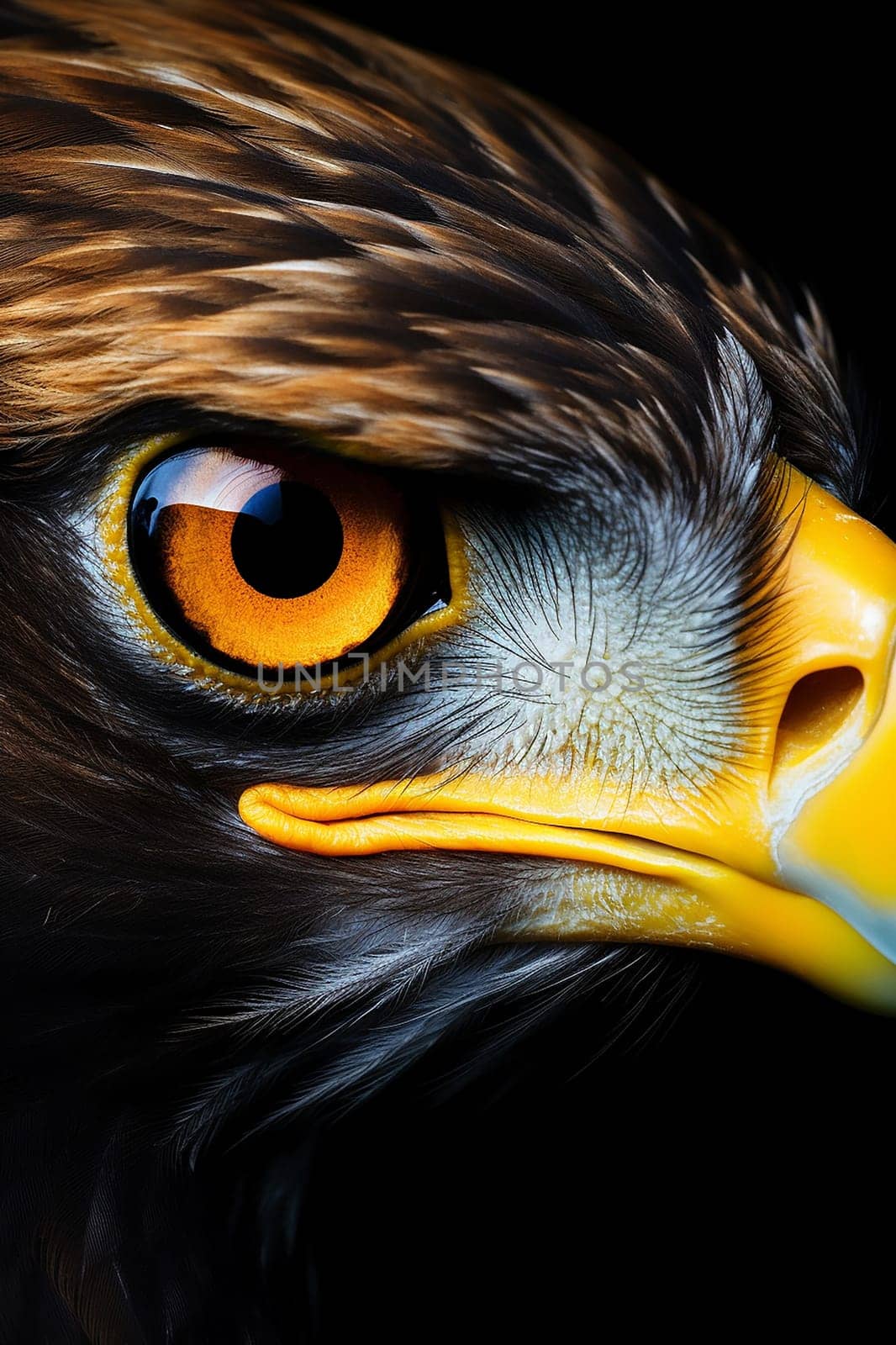 A Majestic american bald eagle closeup by Hype2art