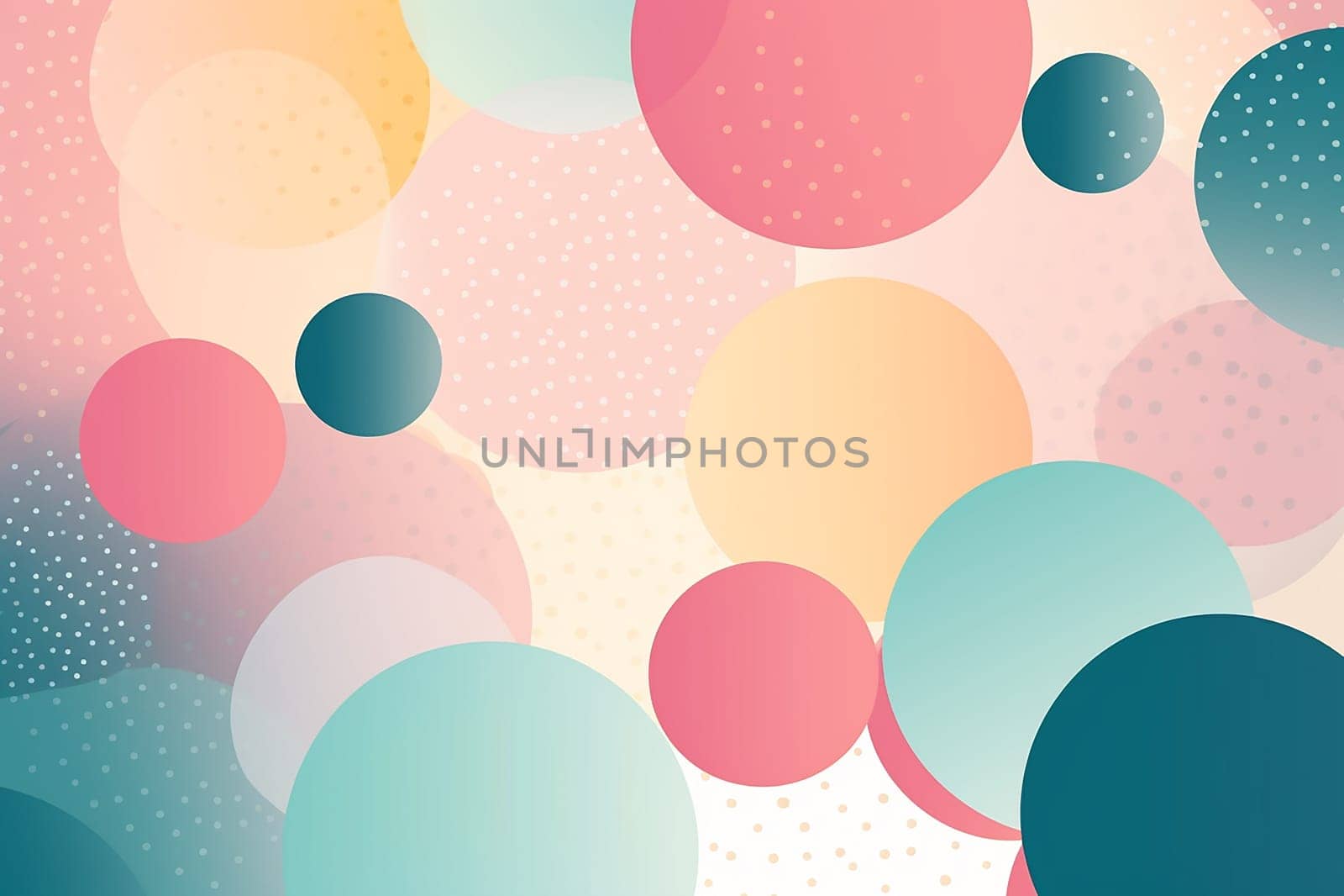 polka dot background, circle wallpaper, colorful banner poster