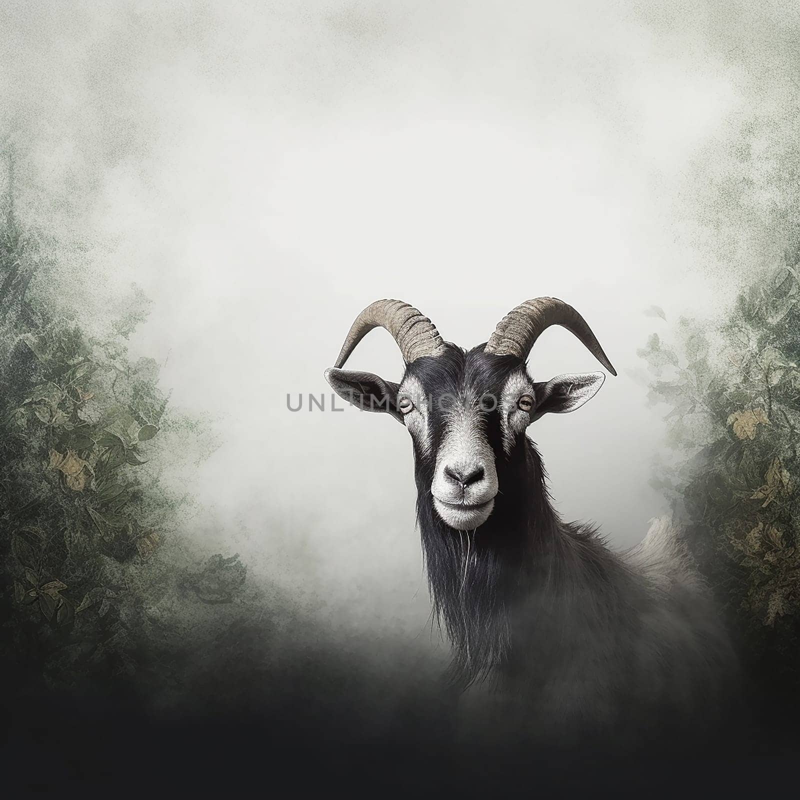 A photo of a farm animal goat, neutral background by Hype2art
