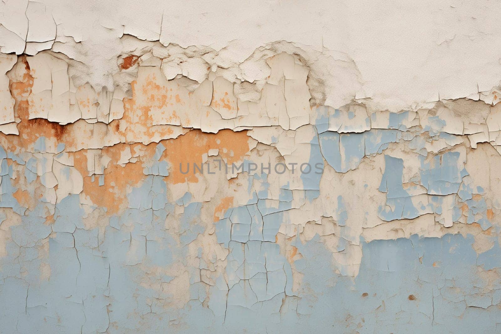 An old wall with four layers of peeling paint. Grunge style. High quality photo