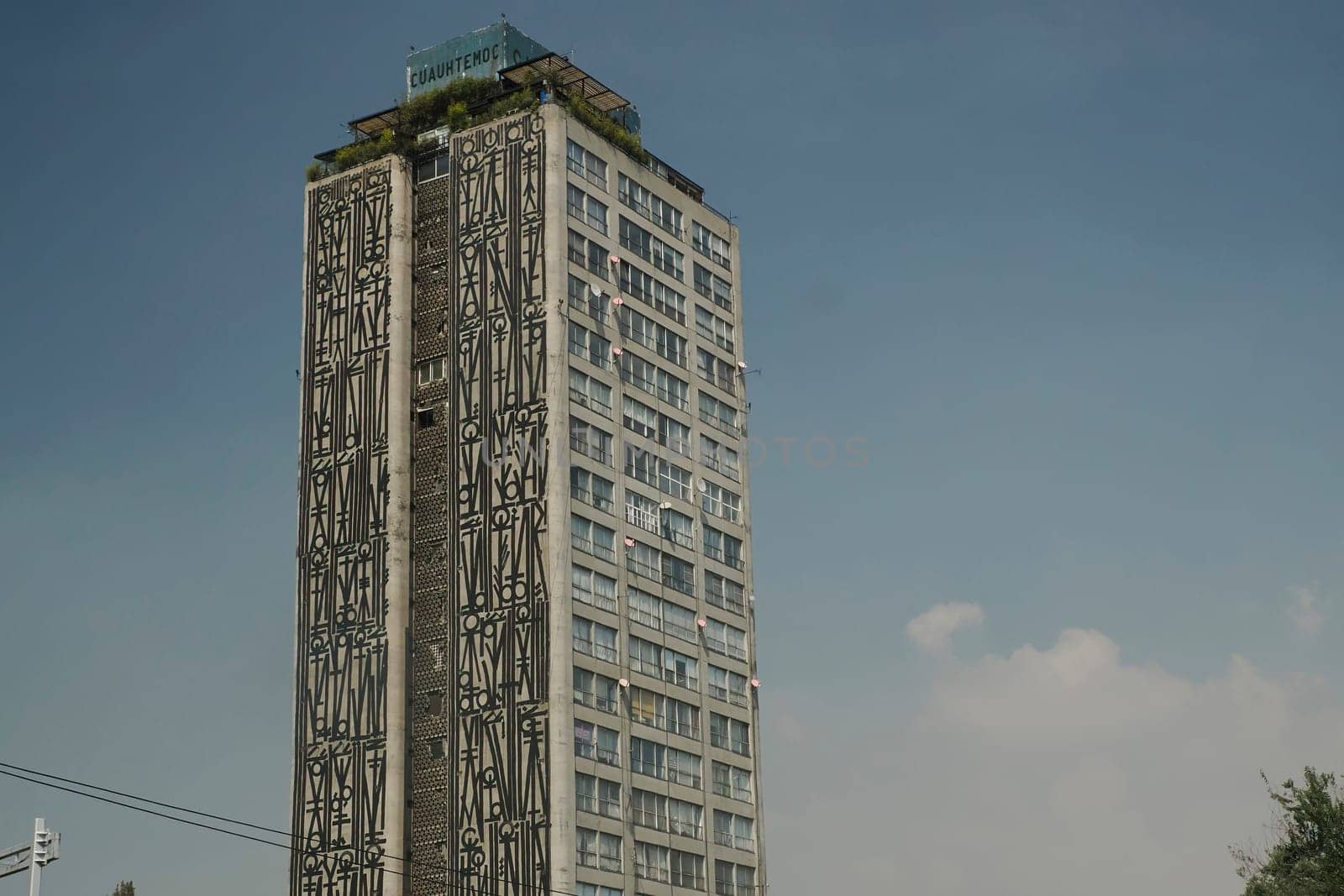 Cuauhtemoc building tower in ciudad de mexico, mexico city by AndreaIzzotti