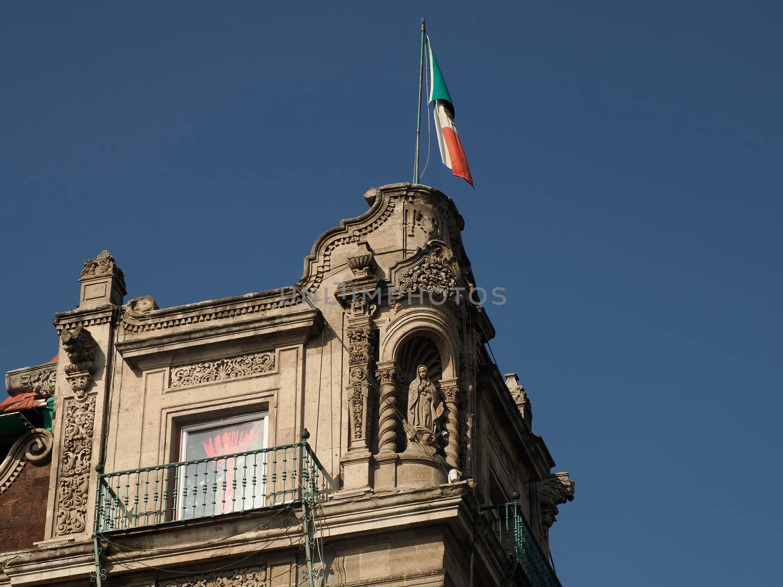 Zocalo building detail in ciudad de mexico, mexico city by AndreaIzzotti