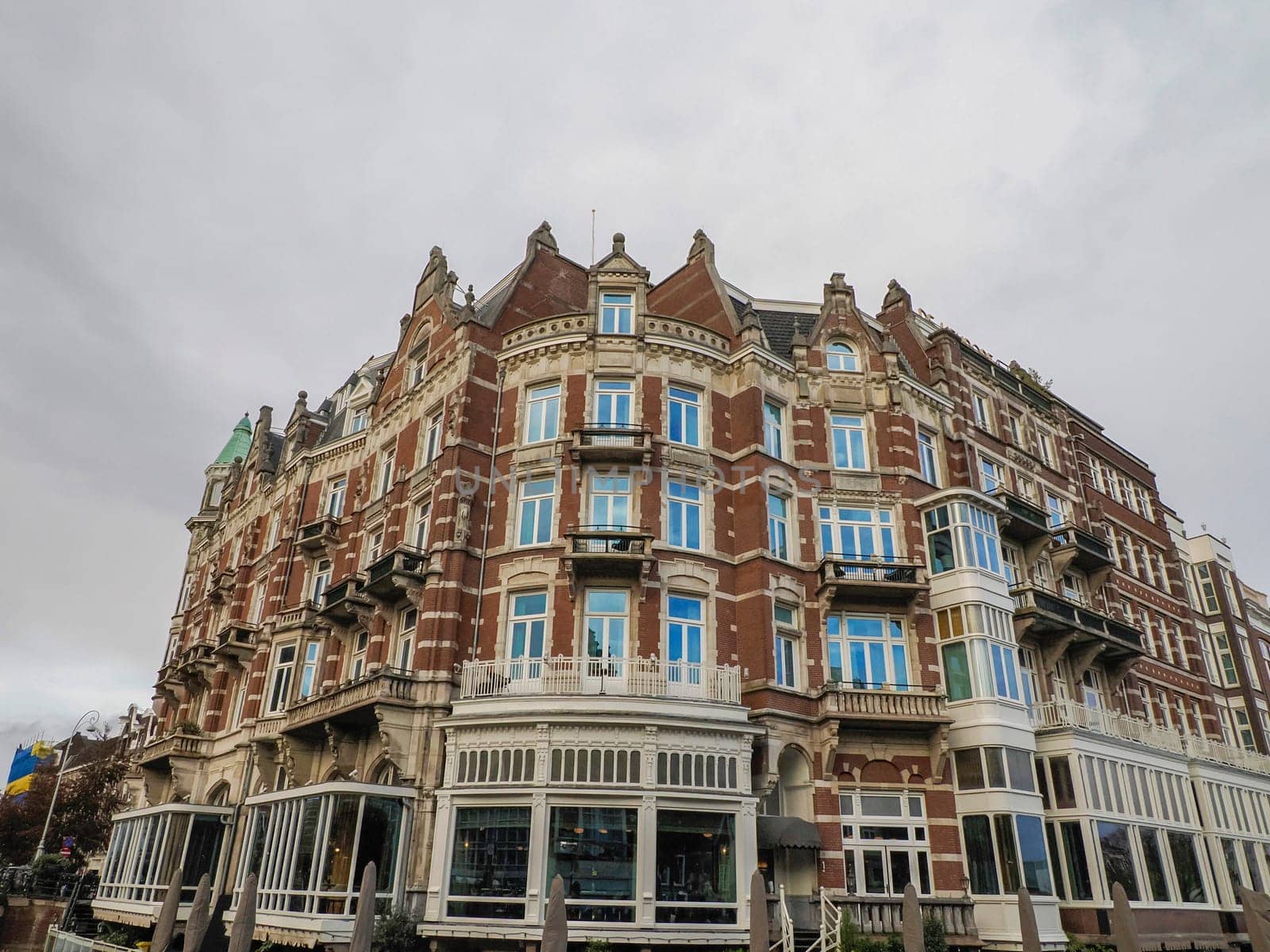 amsterdam ancient buildings over canals, netherlands