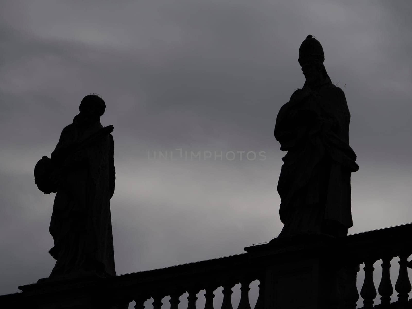 saint peter basilica rome view of statue detail silhouette by AndreaIzzotti