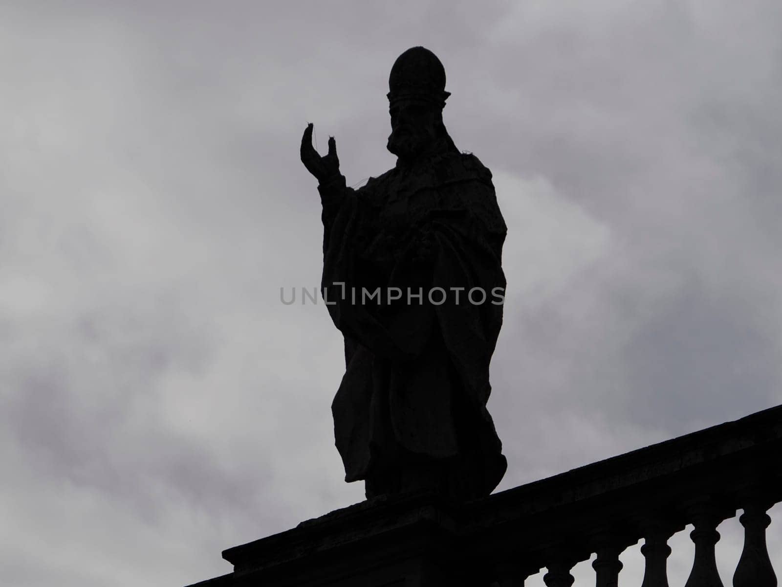 saint peter basilica rome view of statue detail silhouette by AndreaIzzotti