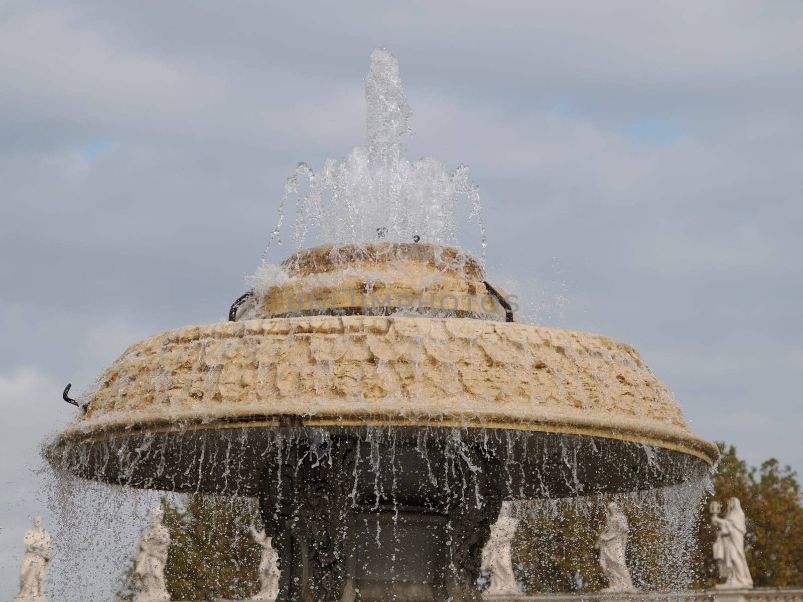 bernini fountain saint peter cathedral vatican city rome exterior view detail