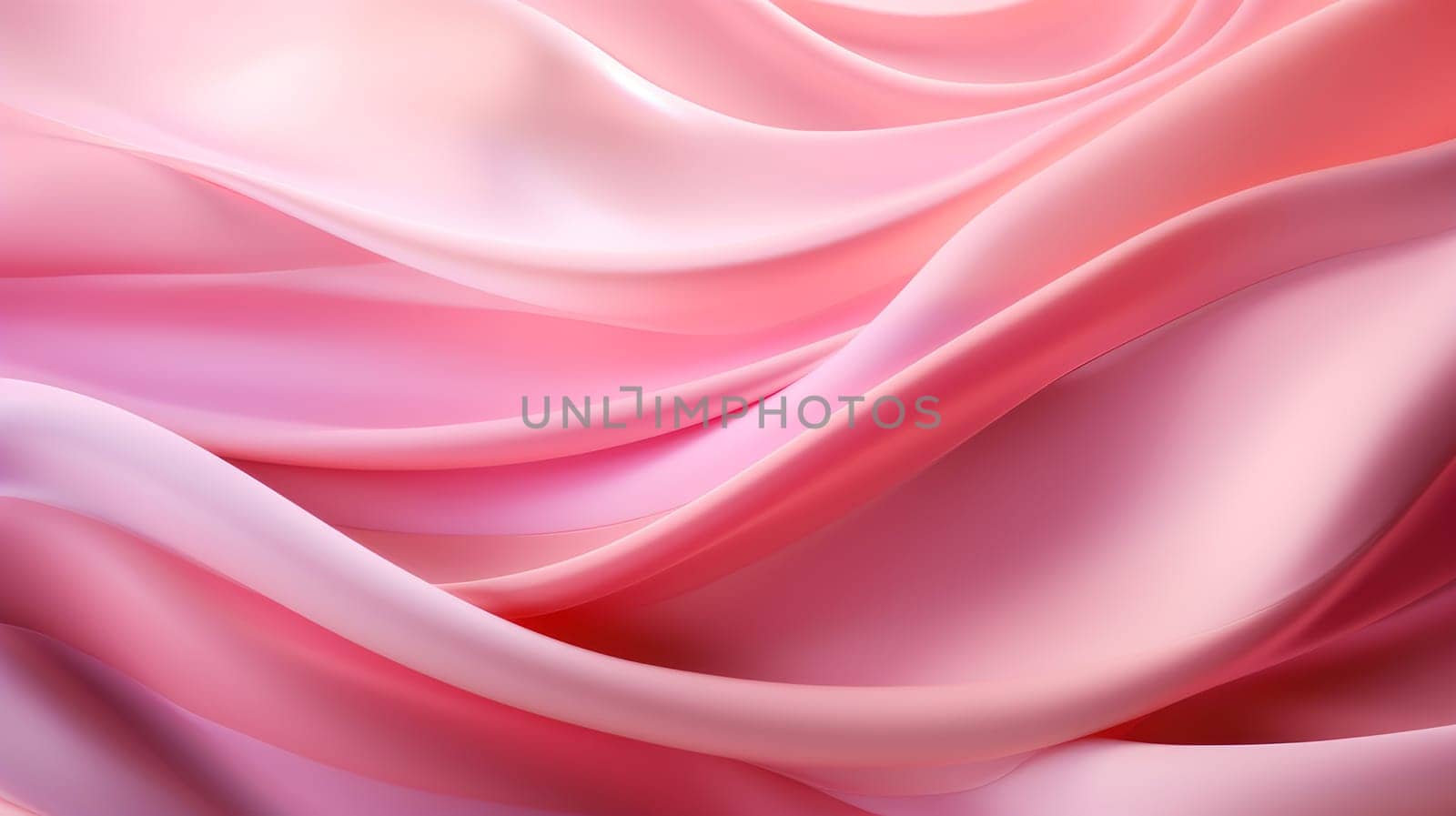 Beautiful luxury 3D modern abstract neon pink background composed of waves with light digital effect
