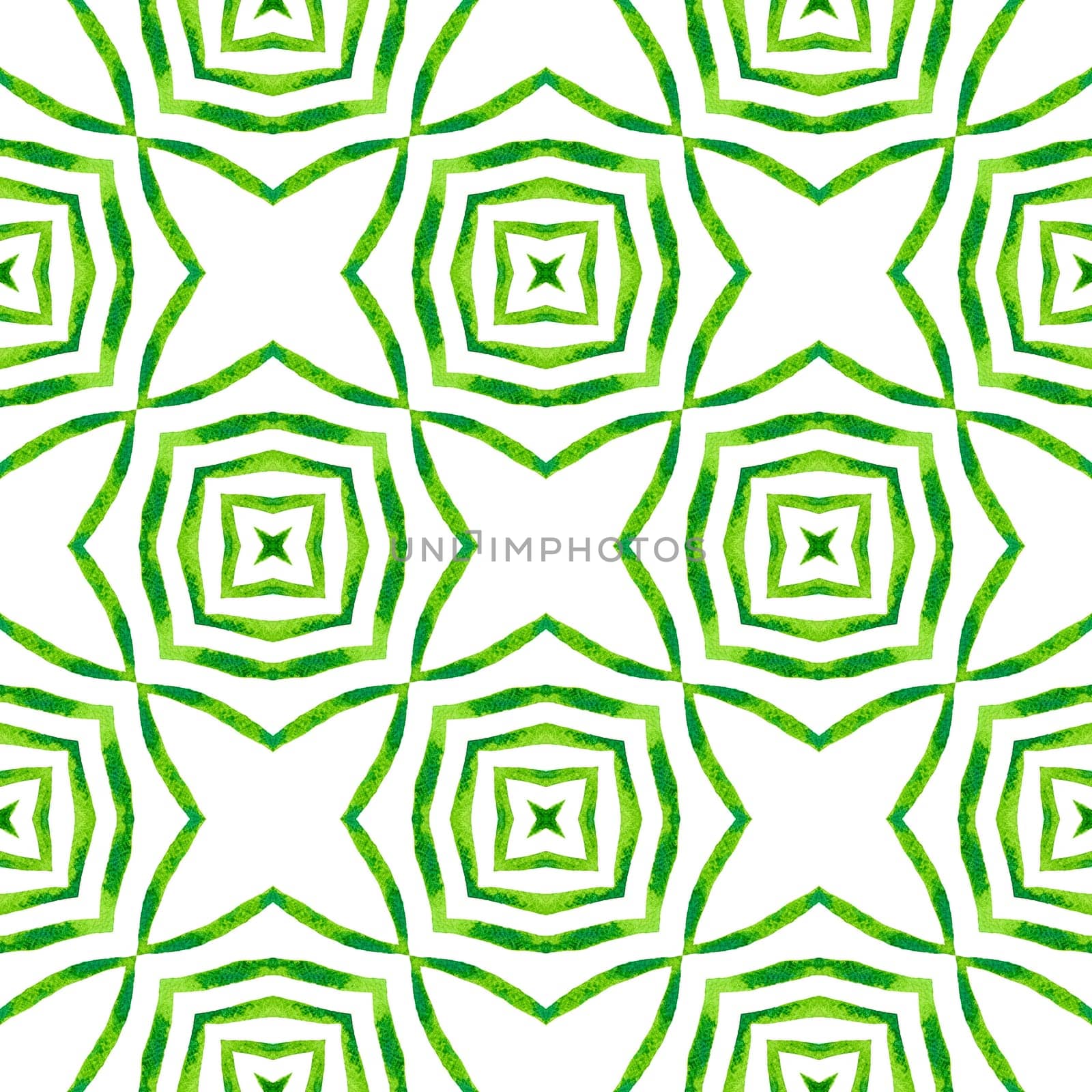 Hand drawn tropical seamless border. Green captivating boho chic summer design. Textile ready grand print, swimwear fabric, wallpaper, wrapping. Tropical seamless pattern.