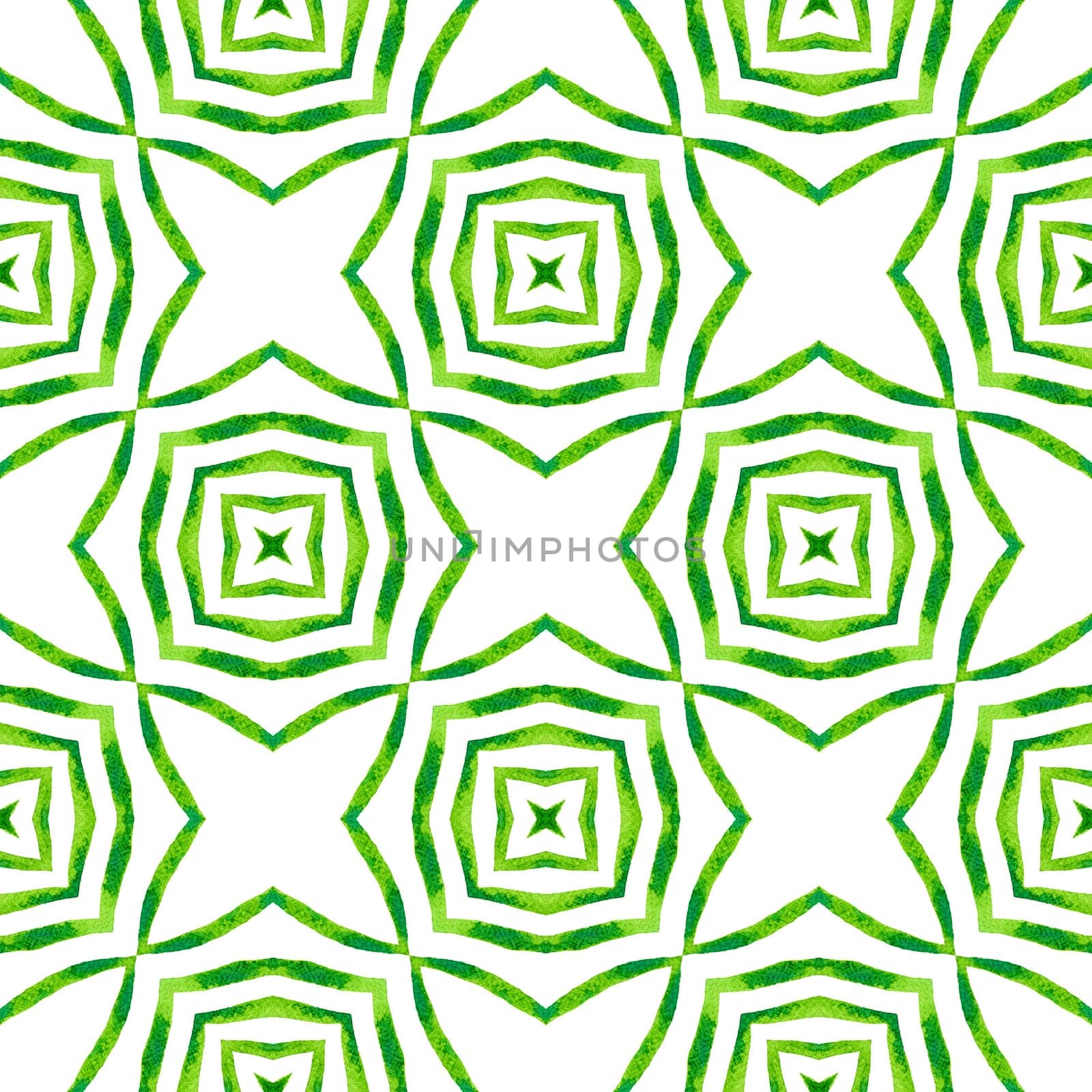 Hand drawn tropical seamless border. Green captivating boho chic summer design. Textile ready grand print, swimwear fabric, wallpaper, wrapping. Tropical seamless pattern.