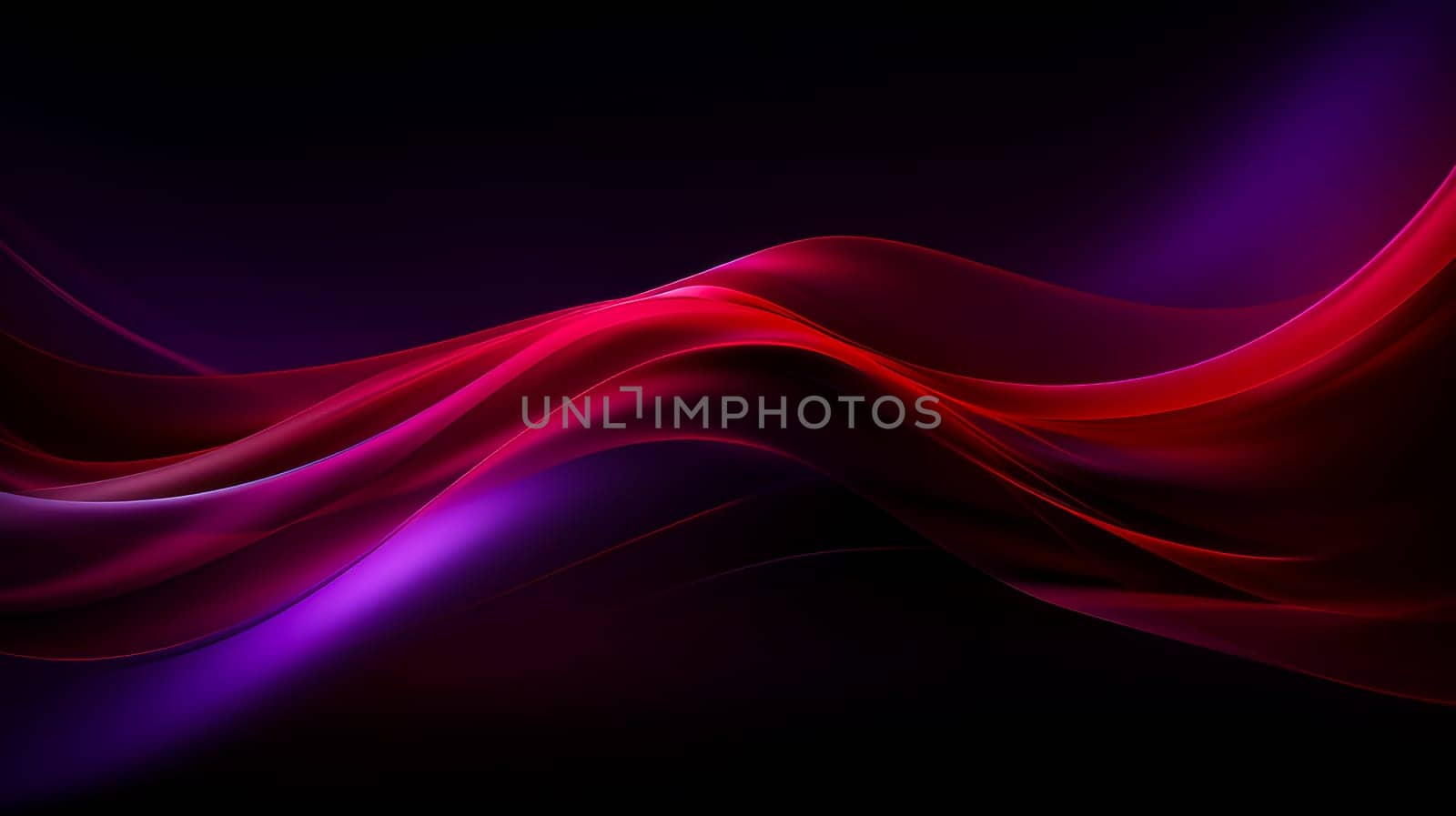 Beautiful luxury 3D modern abstract neon red purple background composed of waves with light digital effect in futuristic style. by Alla_Yurtayeva