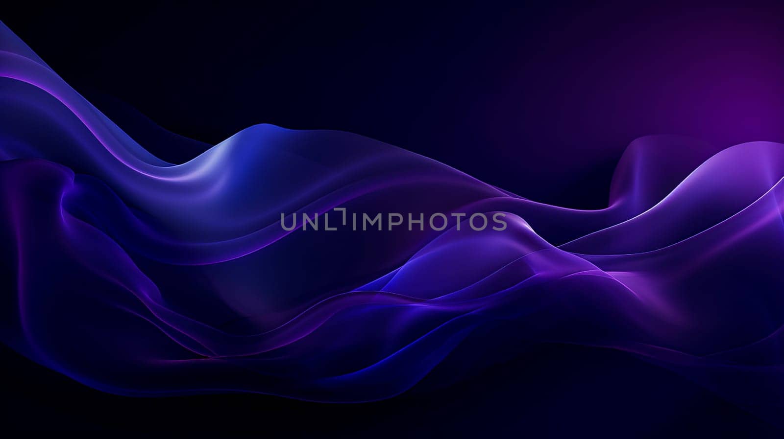 Beautiful luxury 3D modern abstract neon red purple blue background composed of waves with light digital effect in futuristic style. by Alla_Yurtayeva