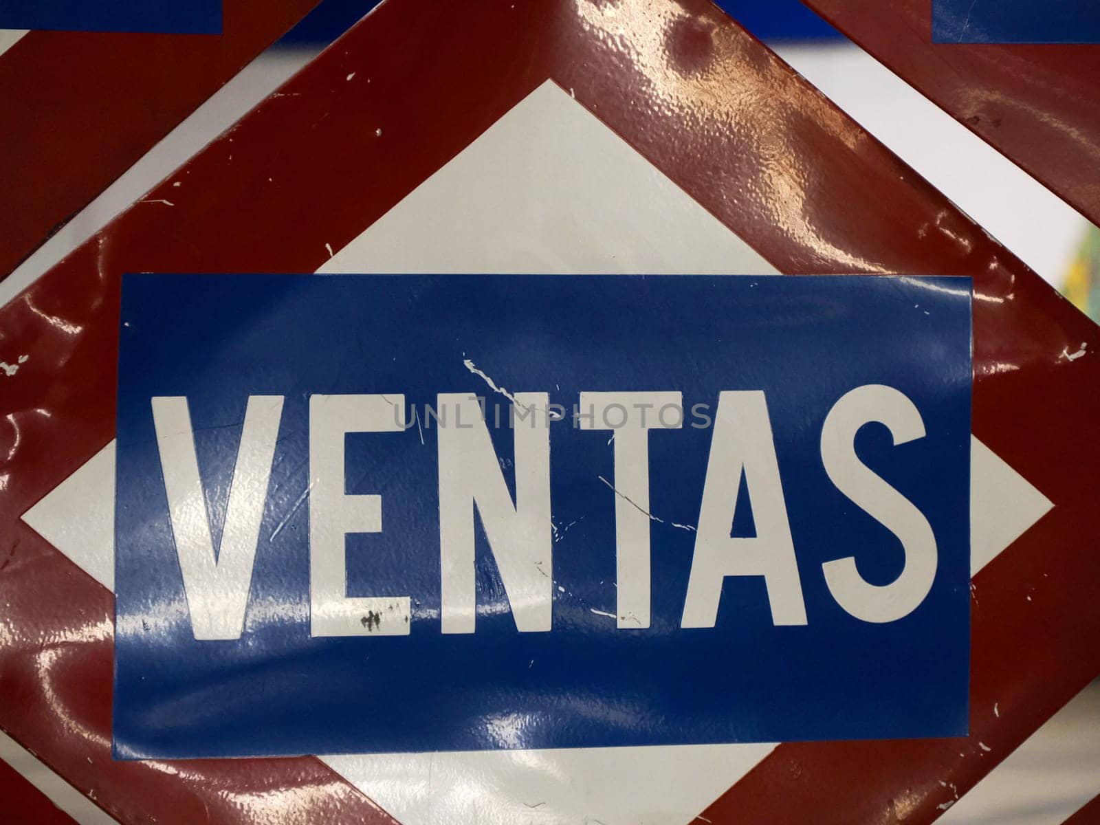 Ventas Metro Station Sign in Madrid Spain by AndreaIzzotti