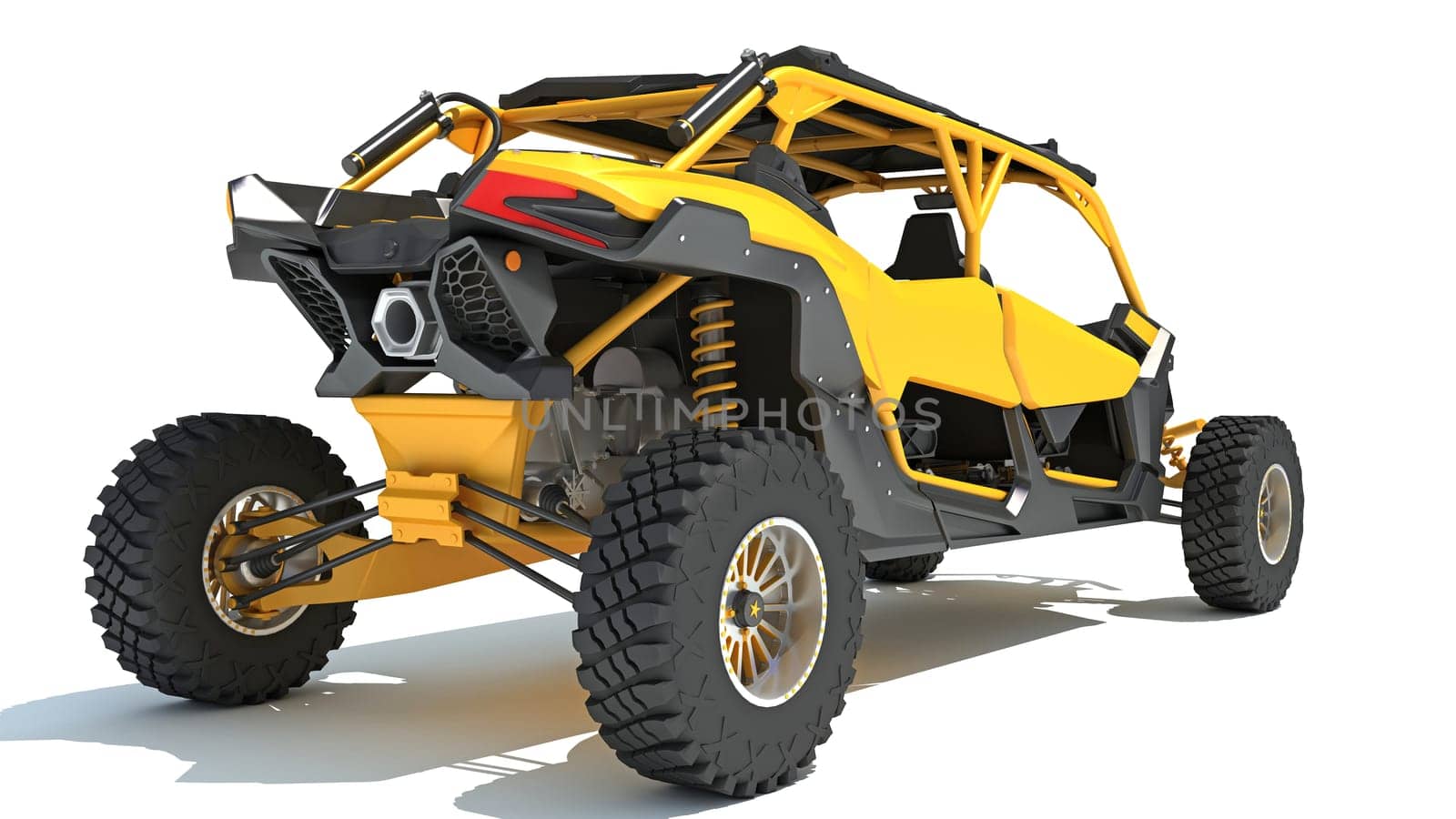 Off Road Dune Buggy 3D rendering on white background by 3DHorse