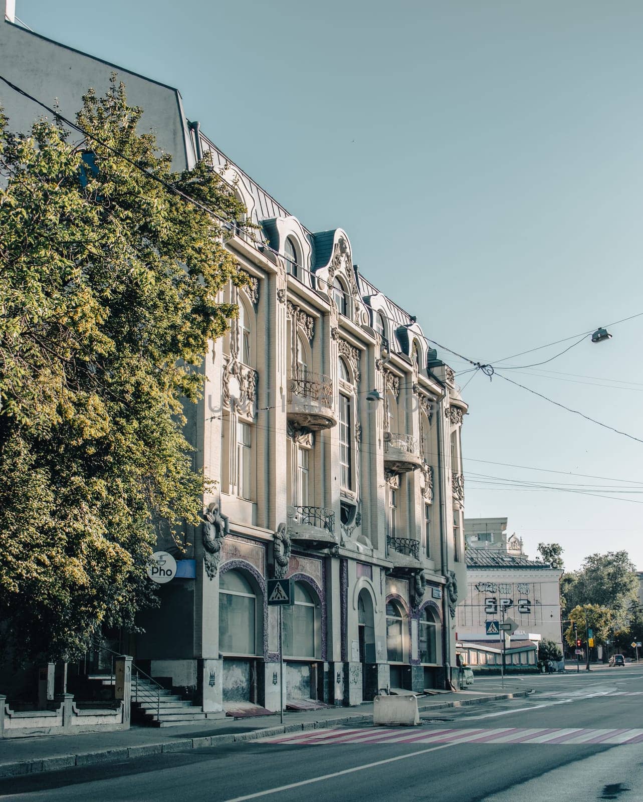 City center building with panoramic windows photo, Kharkiv, Ukraine. by _Nataly_Nati_