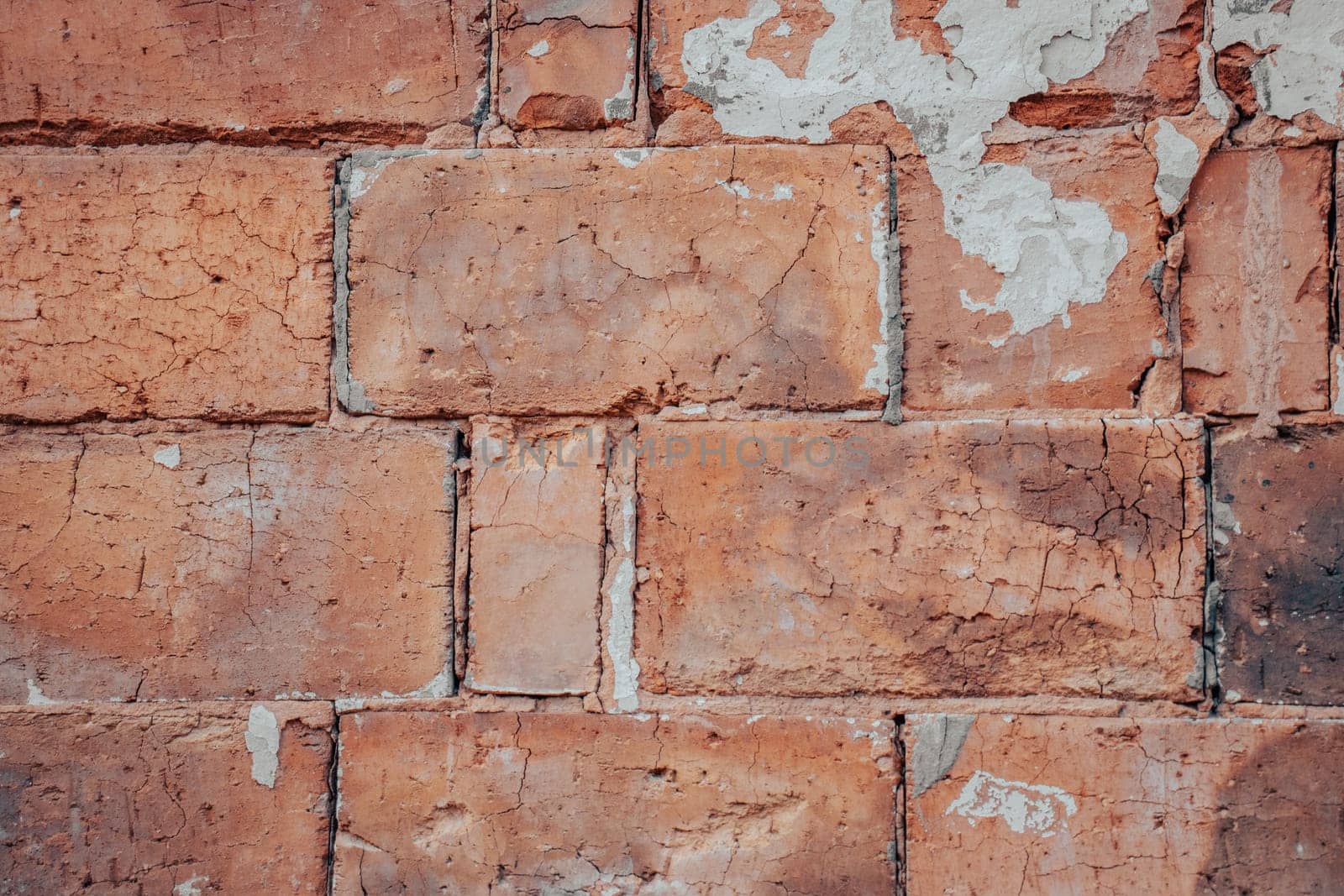 Close up red brick texture wall concept photo. Brick walls old architecture, urban city life. District of European town. High quality picture for wallpaper, travel blog.