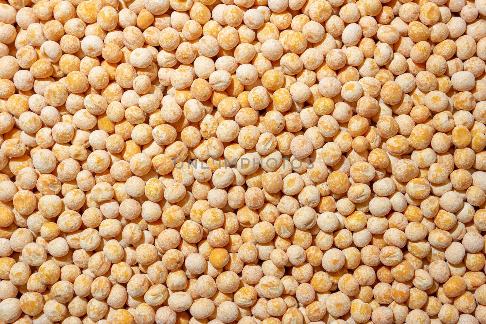 Uncooked Yellow Polished Peas Background by InfinitumProdux