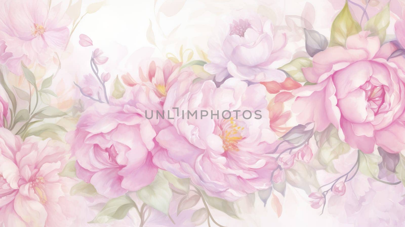 Floral watercolour background by palinchak