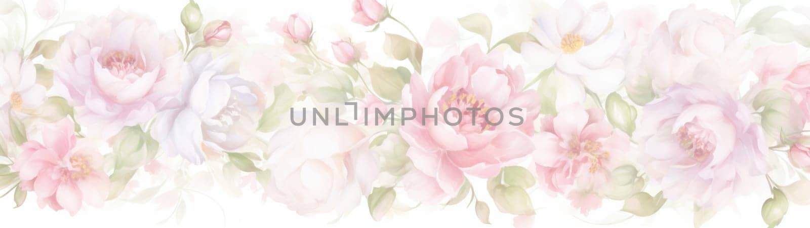 Floral watercolour background by palinchak