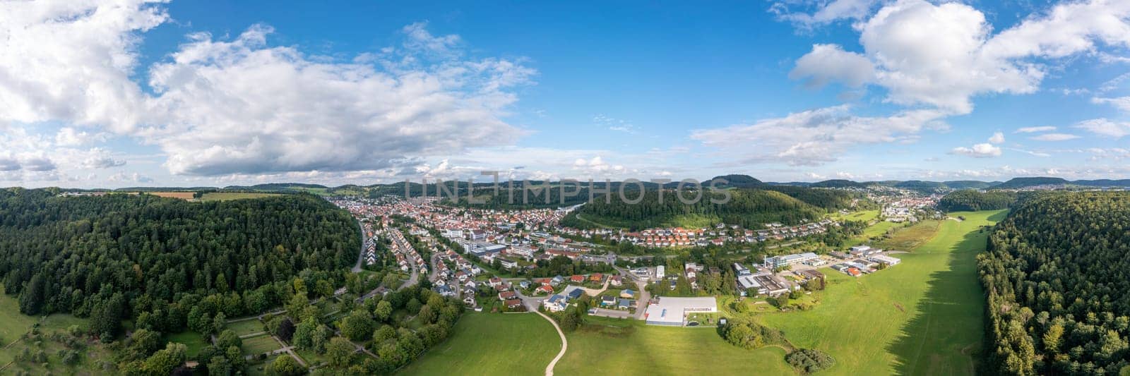 Panoramic View of Albstadt in Summer by AllesSuper