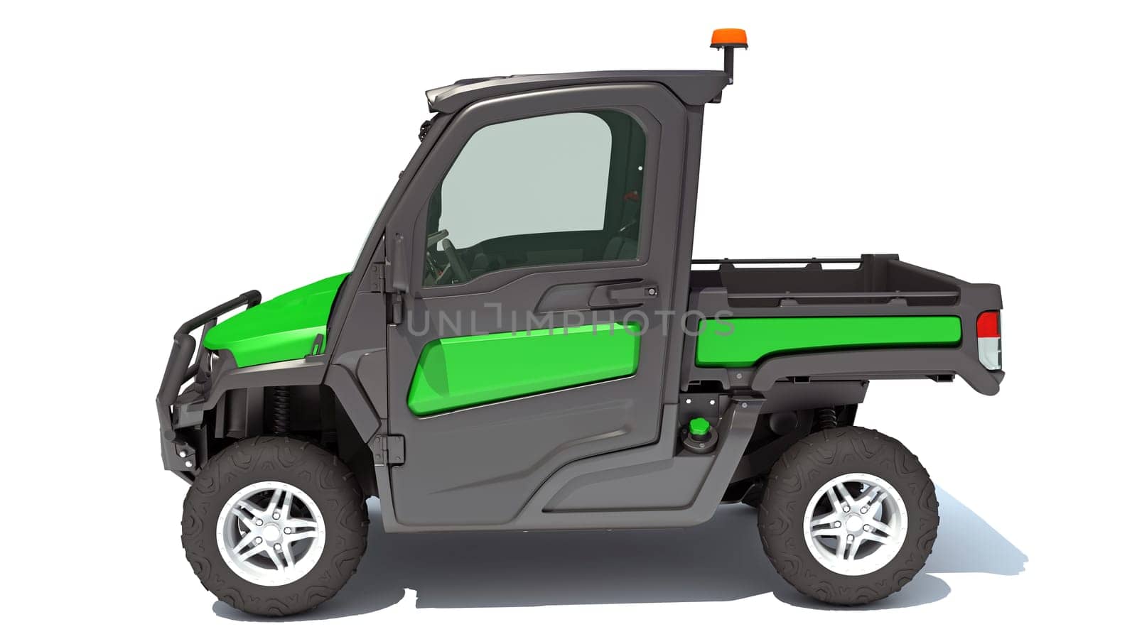 UTV Utility Vehicle 3D rendering on white background by 3DHorse