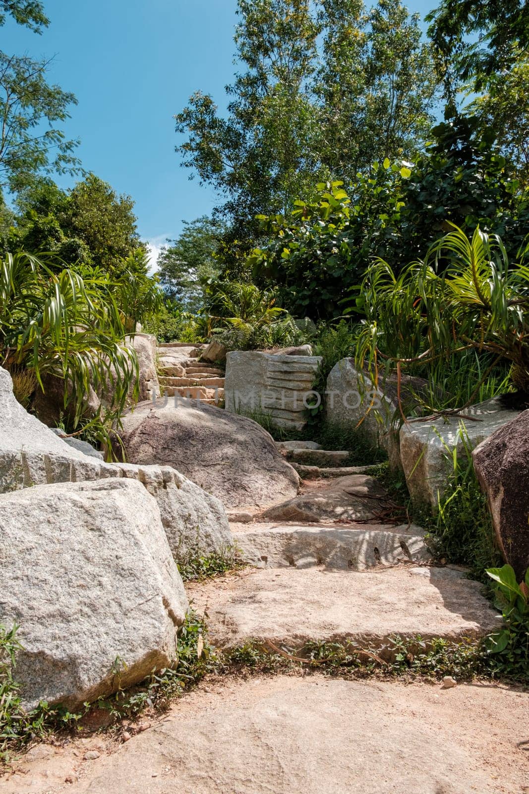 Stone Stairs Ascending Hiking Trail by jinhongljh