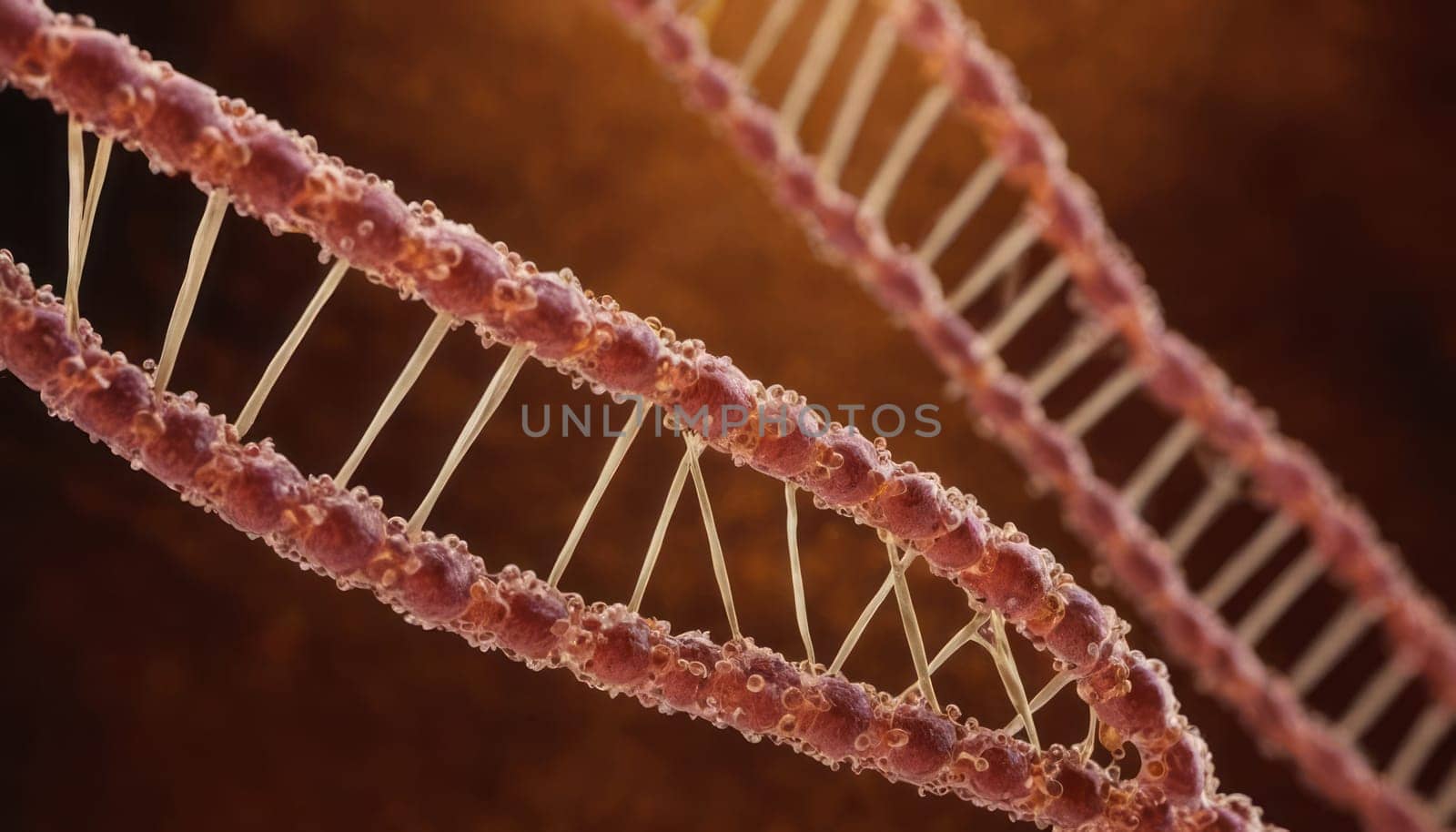 Closeup of Intricate DNA Structure by nkotlyar