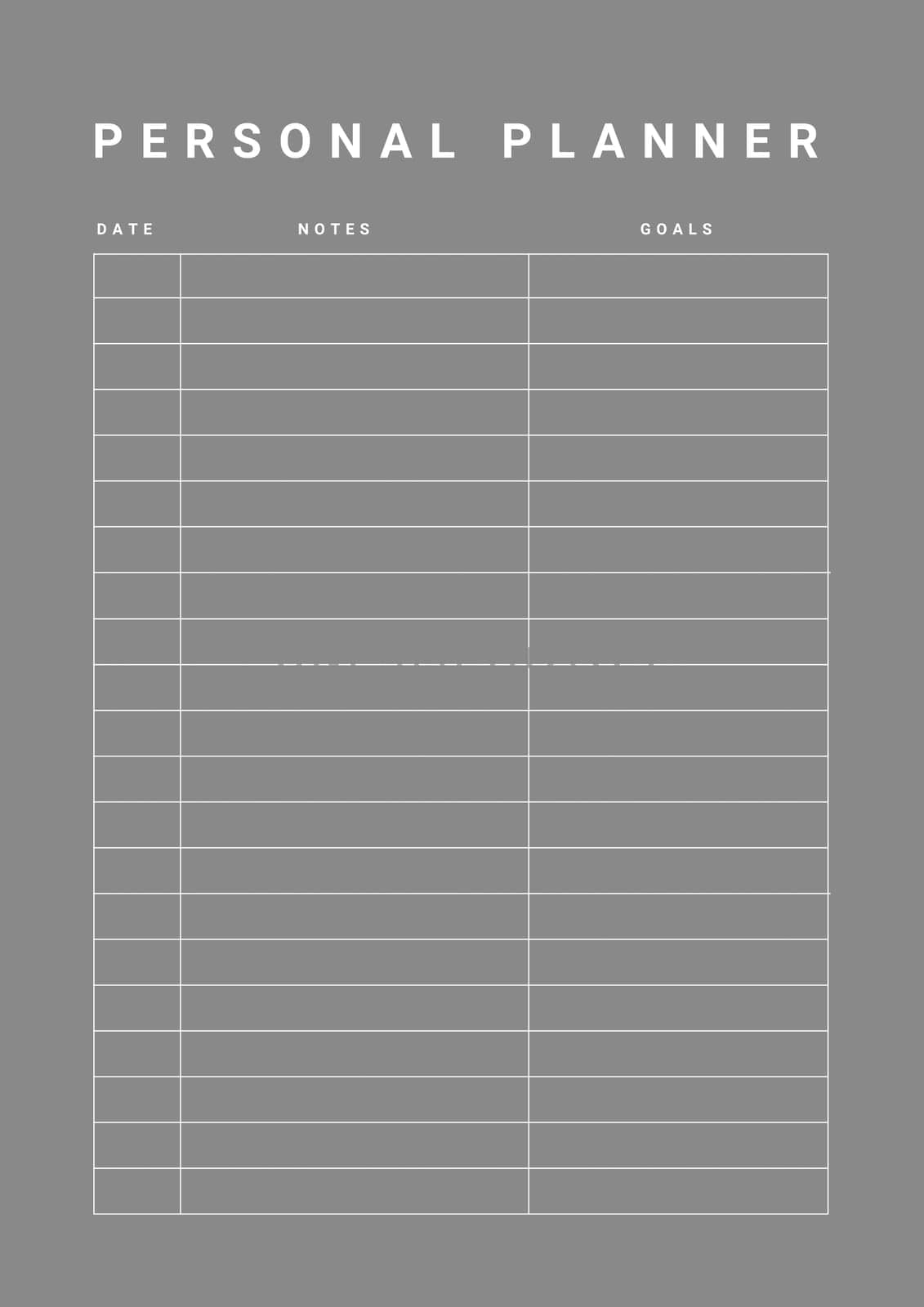 Notebook pages for notes and reminder. planner page template. Modern Business organizer. Weekly schedule page.