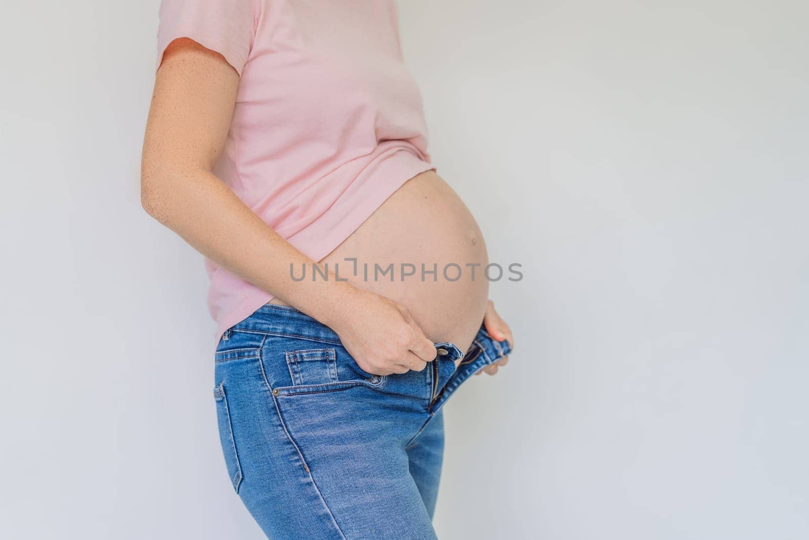 Struggling with jeans. Embrace comfort with maternity wear designed for your growing belly by galitskaya