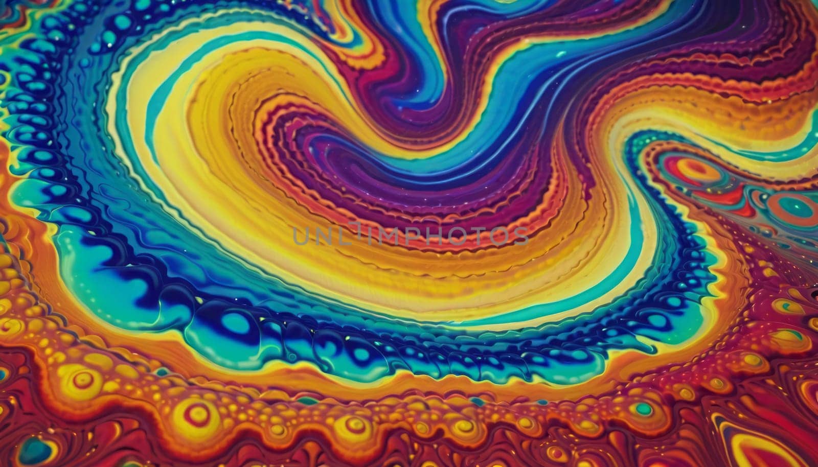 Vibrant Swirls of Liquid Colors by nkotlyar