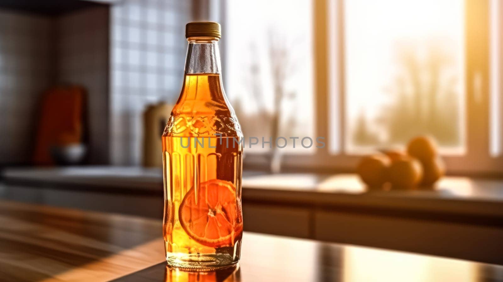 Savor the essence of homemade apple cider vinegar in a bottle by Alla_Morozova93