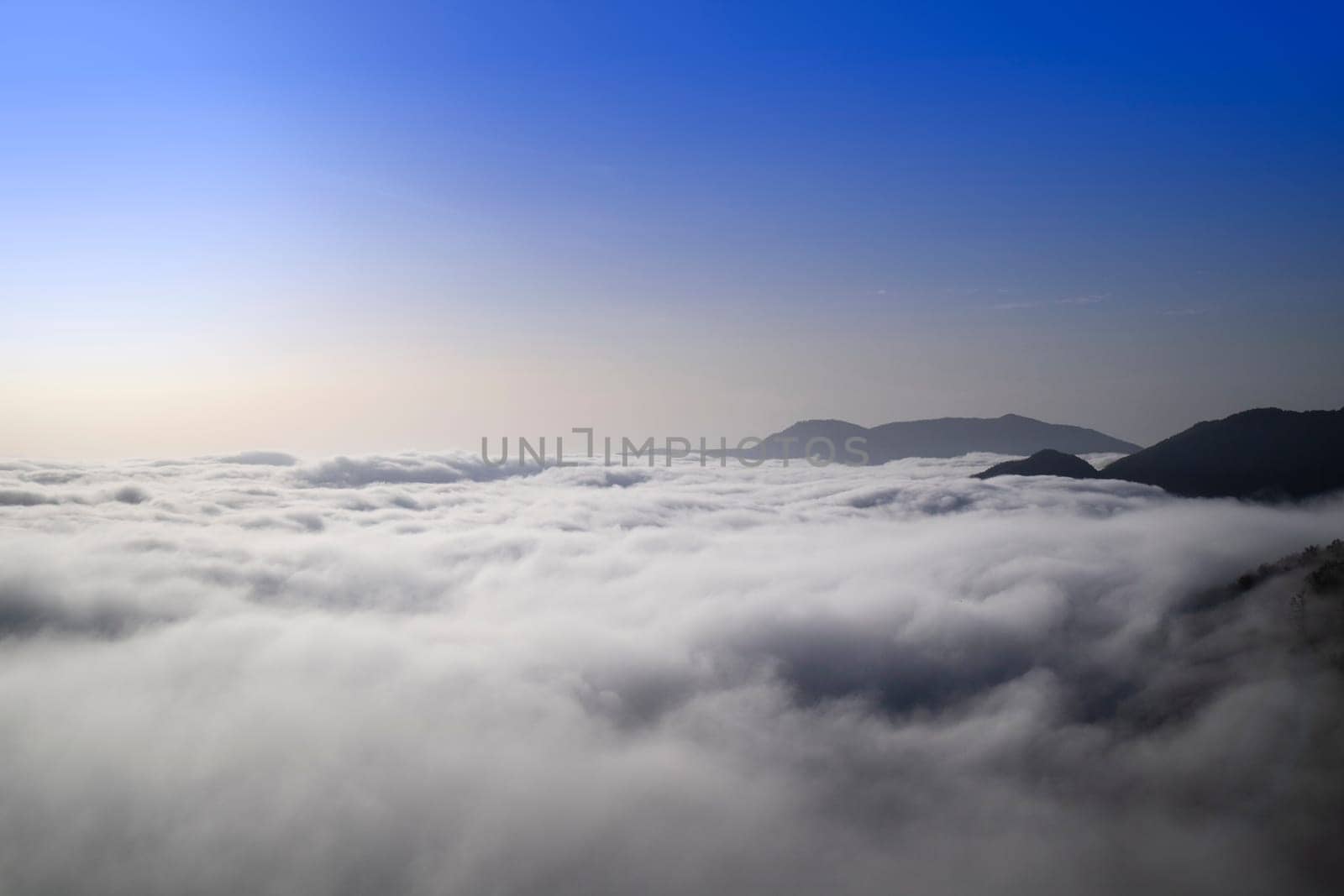 The fog rising in the valley early in the morning  by fotografiche.eu