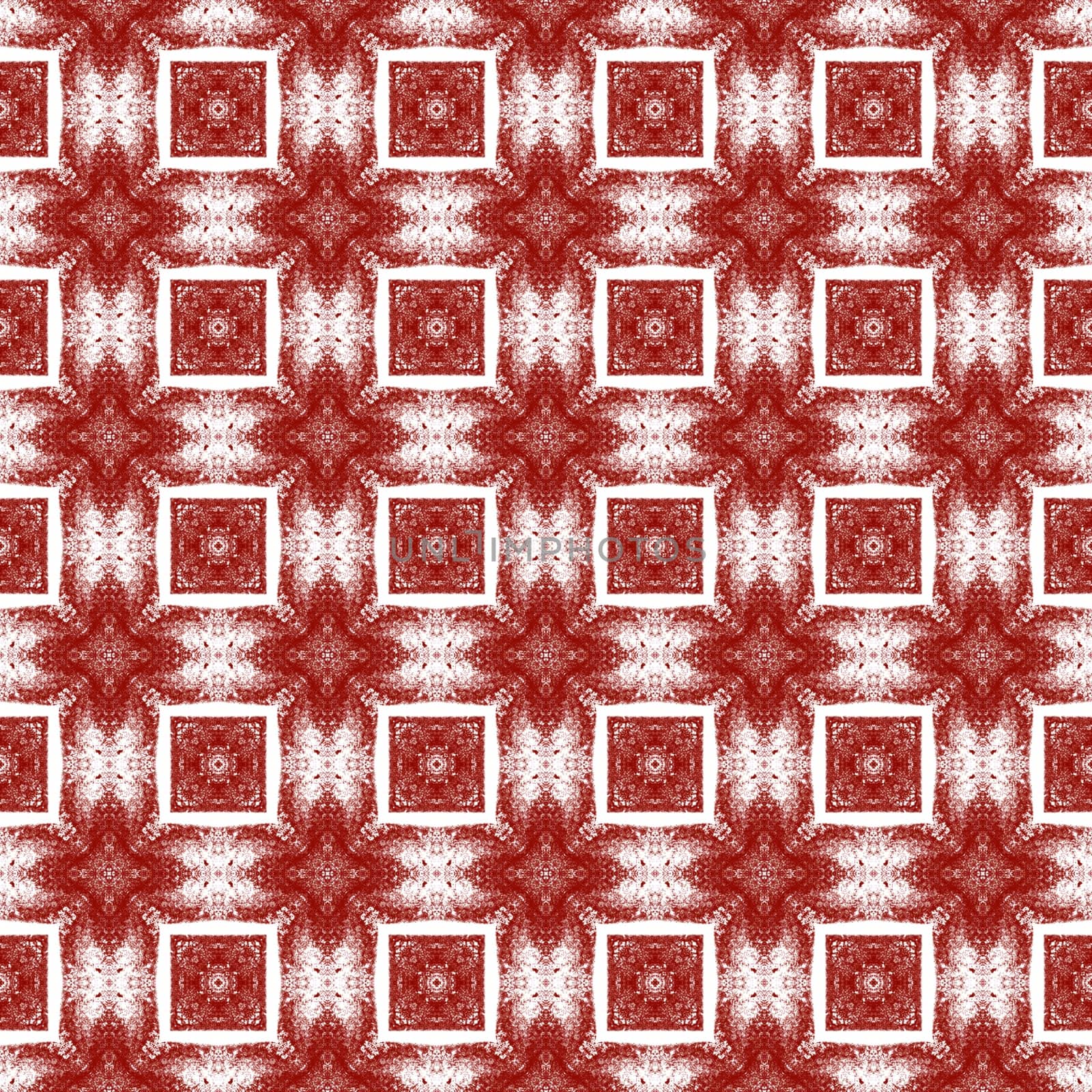 Striped hand drawn pattern. Maroon symmetrical by beginagain