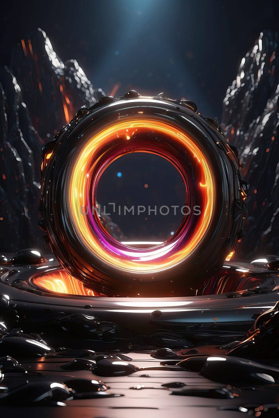 Black hole in space by applesstock