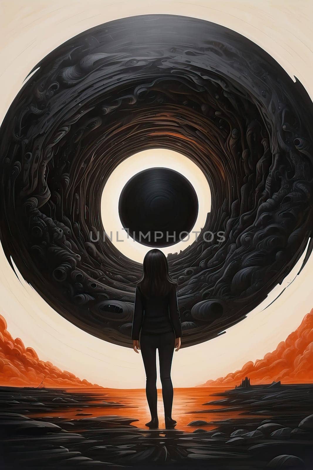 Black hole in space by applesstock